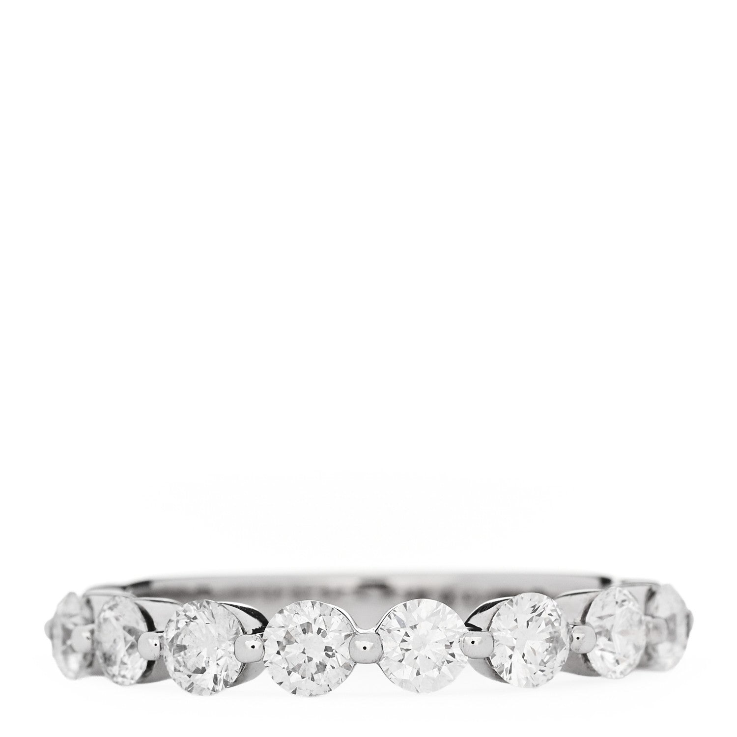 18K White Gold Diamond Floating Diamond Ring 57 8