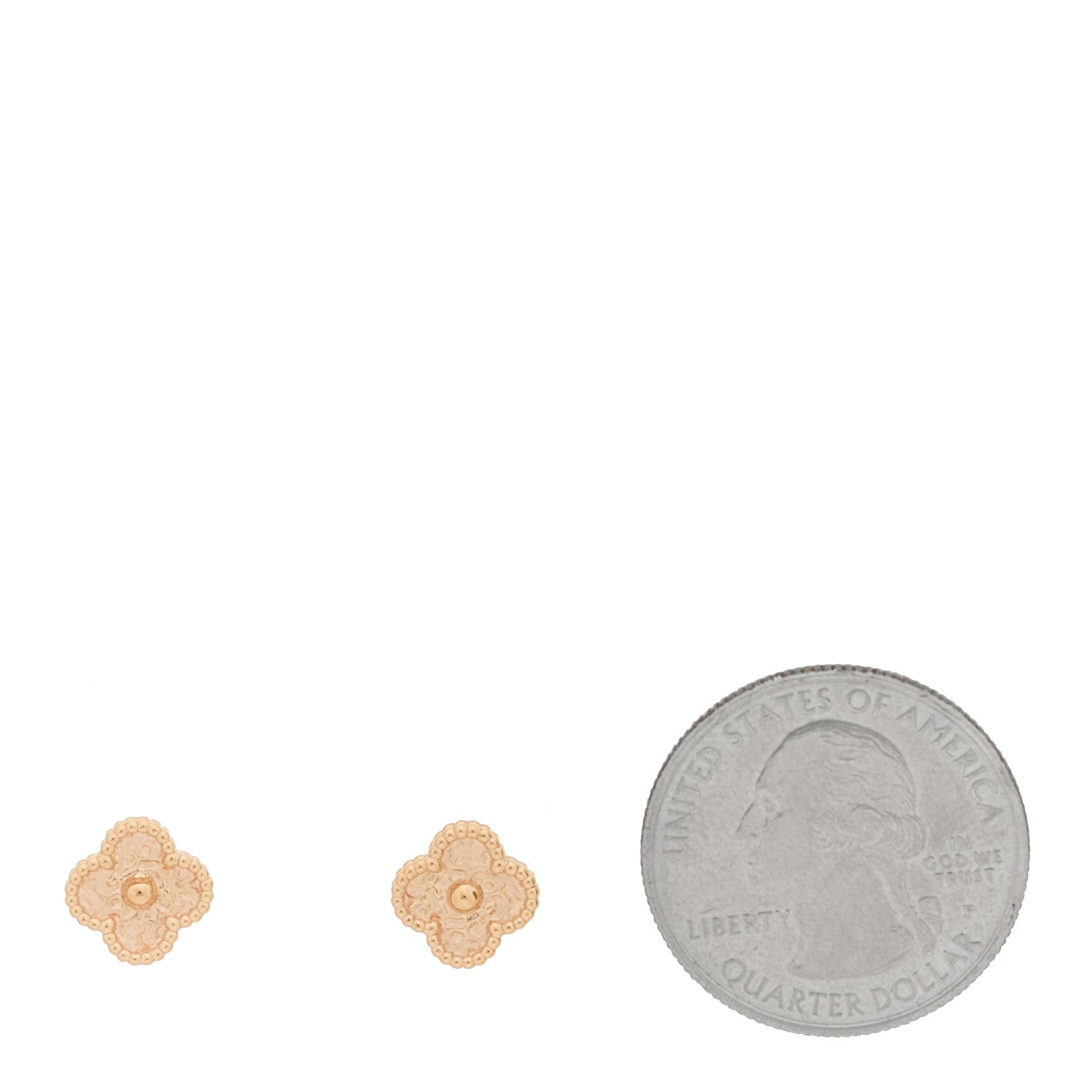 18K Rose Gold Sweet Alhambra Earrings — view 2
