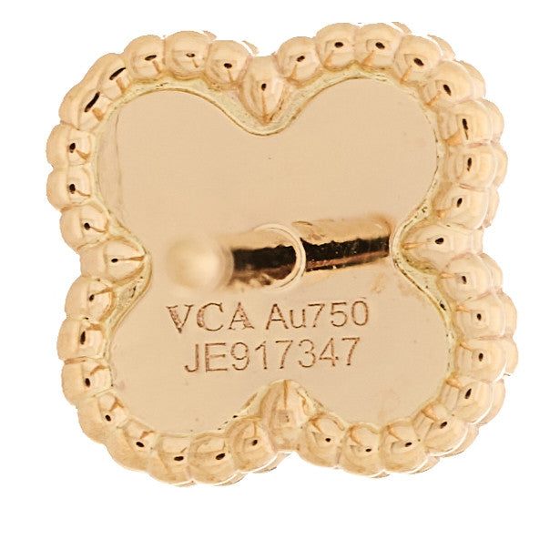 18K Rose Gold Sweet Alhambra Earrings — view 4