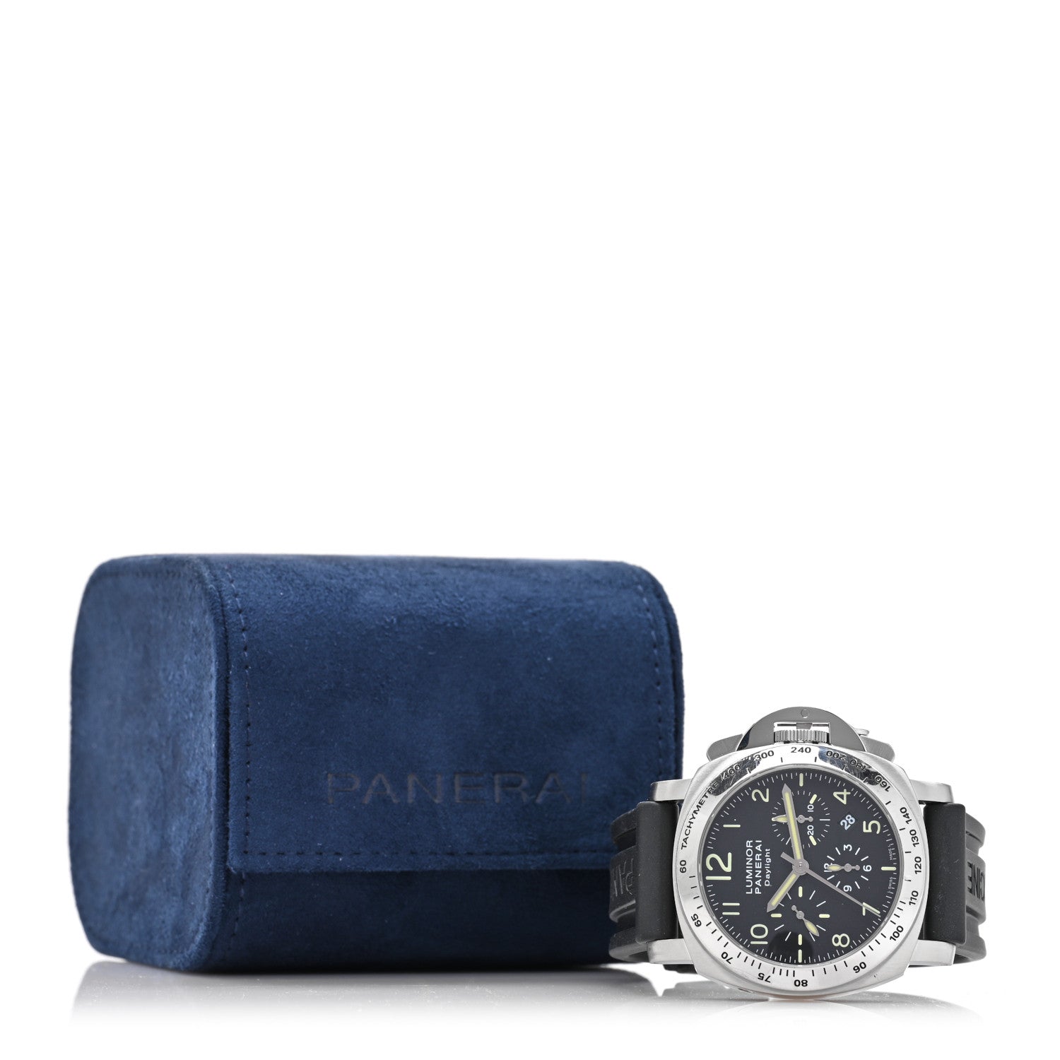 Stainless Steel Rubber 44mm Luminor Daylight Chronograph Automatic Watch Black PAM00250 — view 5