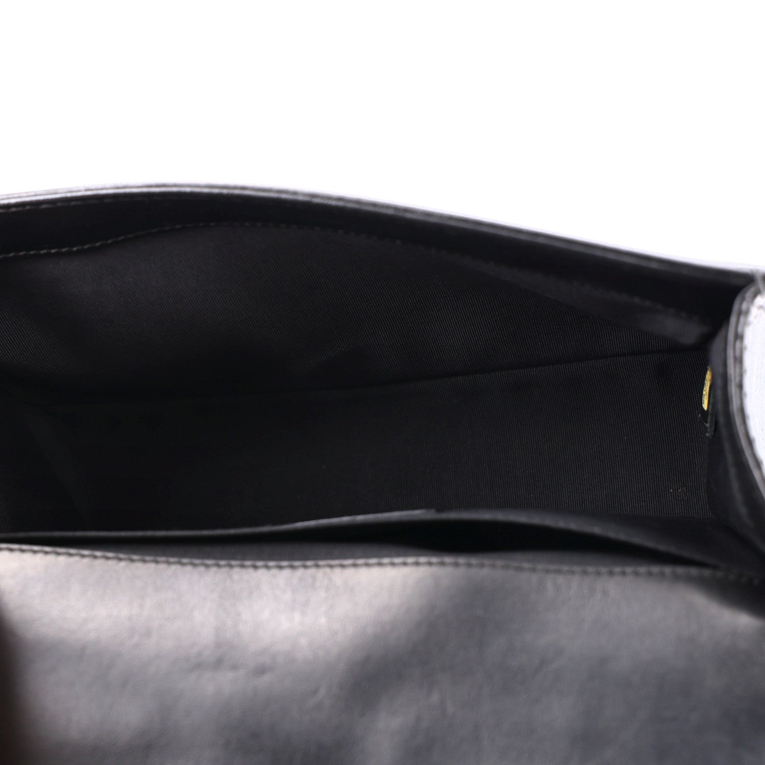 Lambskin Perforated Medium Boy Flap Black — view 5