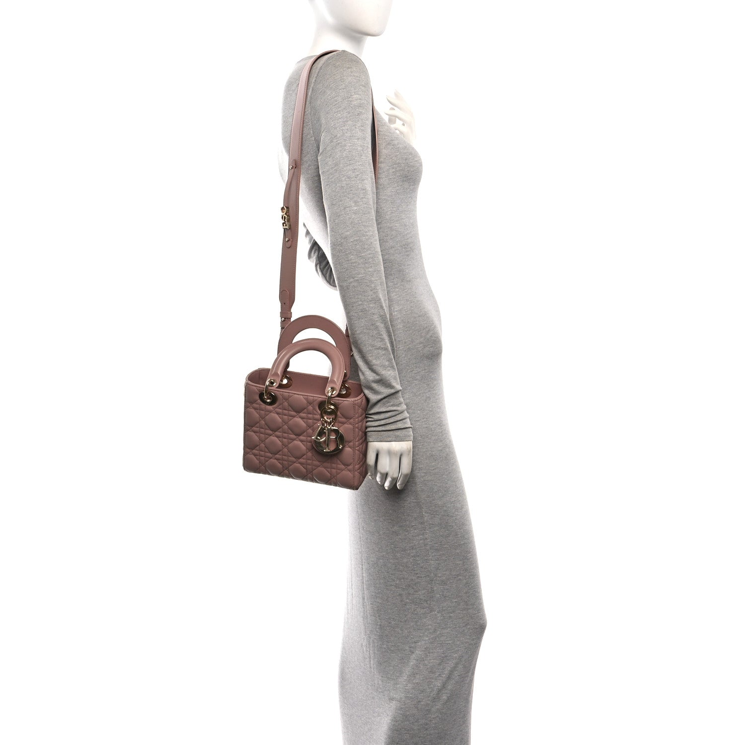 Lambskin Cannage Small My ABCDior Lady Dior Fard — view 2