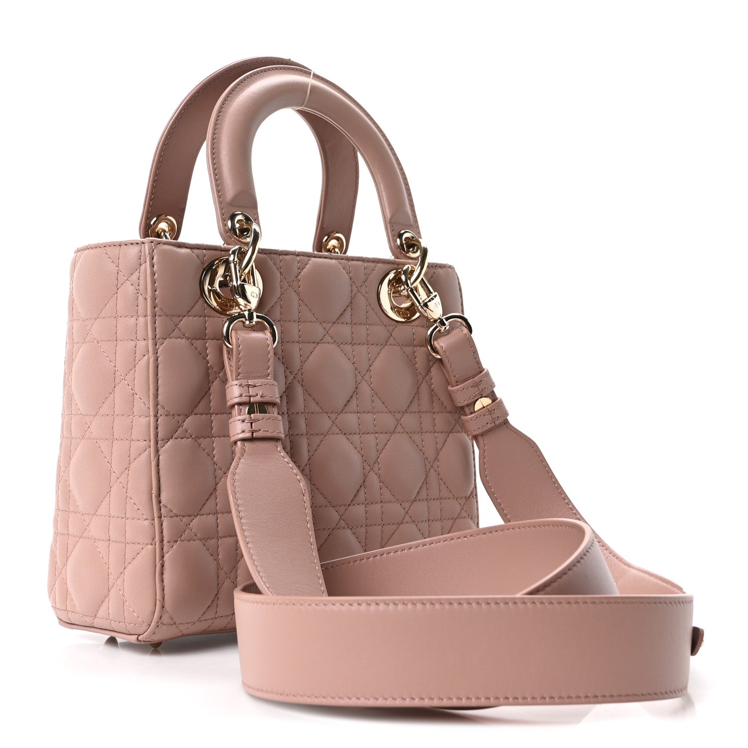 Lambskin Cannage Small My ABCDior Lady Dior Fard — view 3