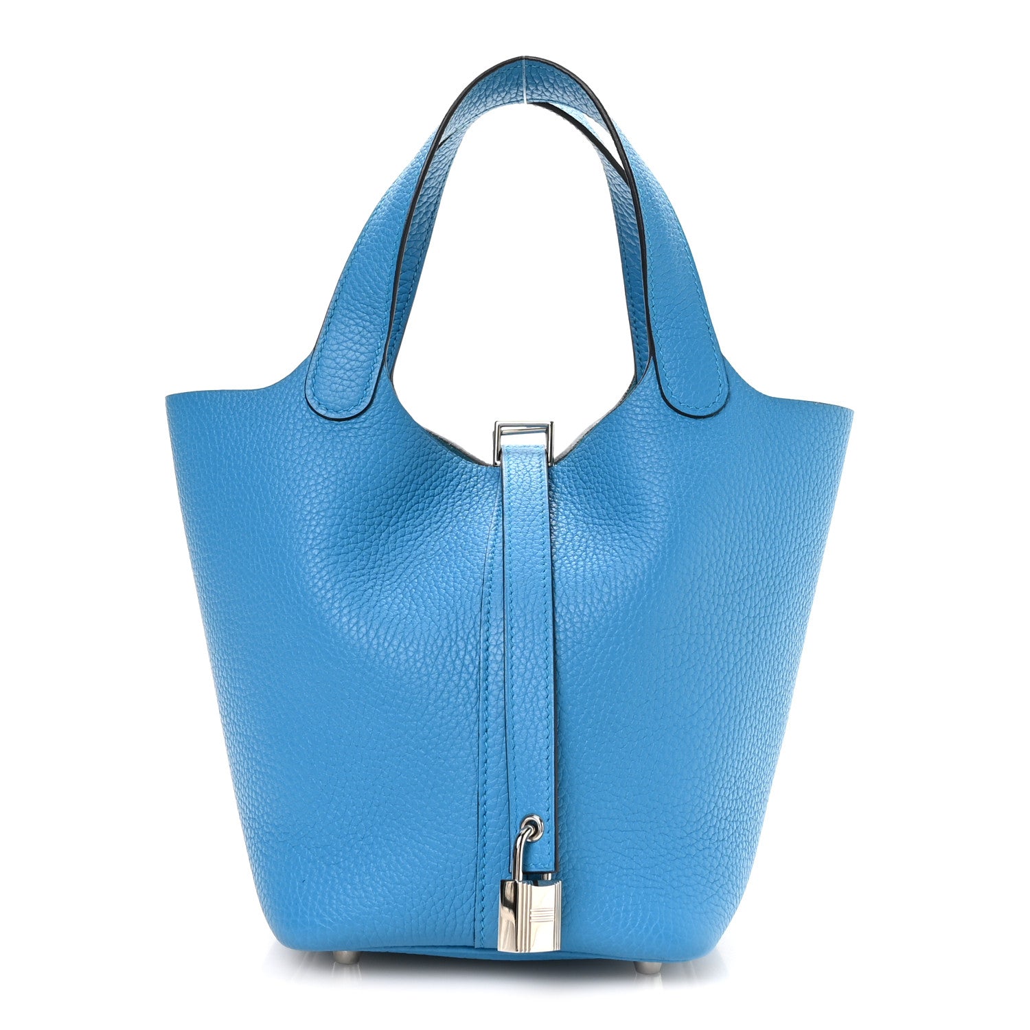 Taurillon Clemence Picotin Lock 18 PM Bleu Frida