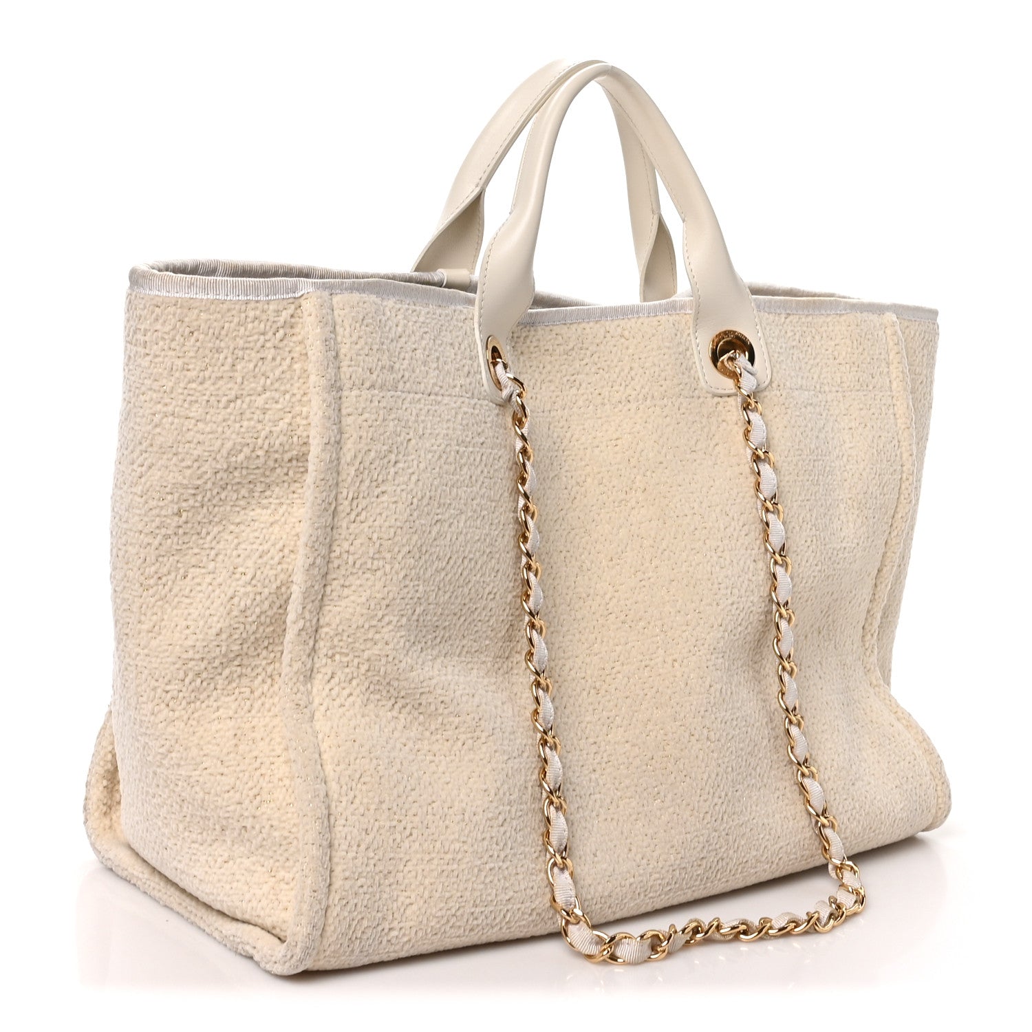 Canvas Large Deauville Tote White — view 3