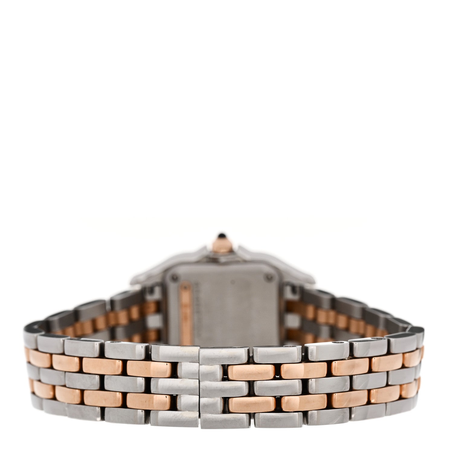 Stainless Steel 18K Pink Gold Diamond 22mm Panthere Quartz Watch — view 3