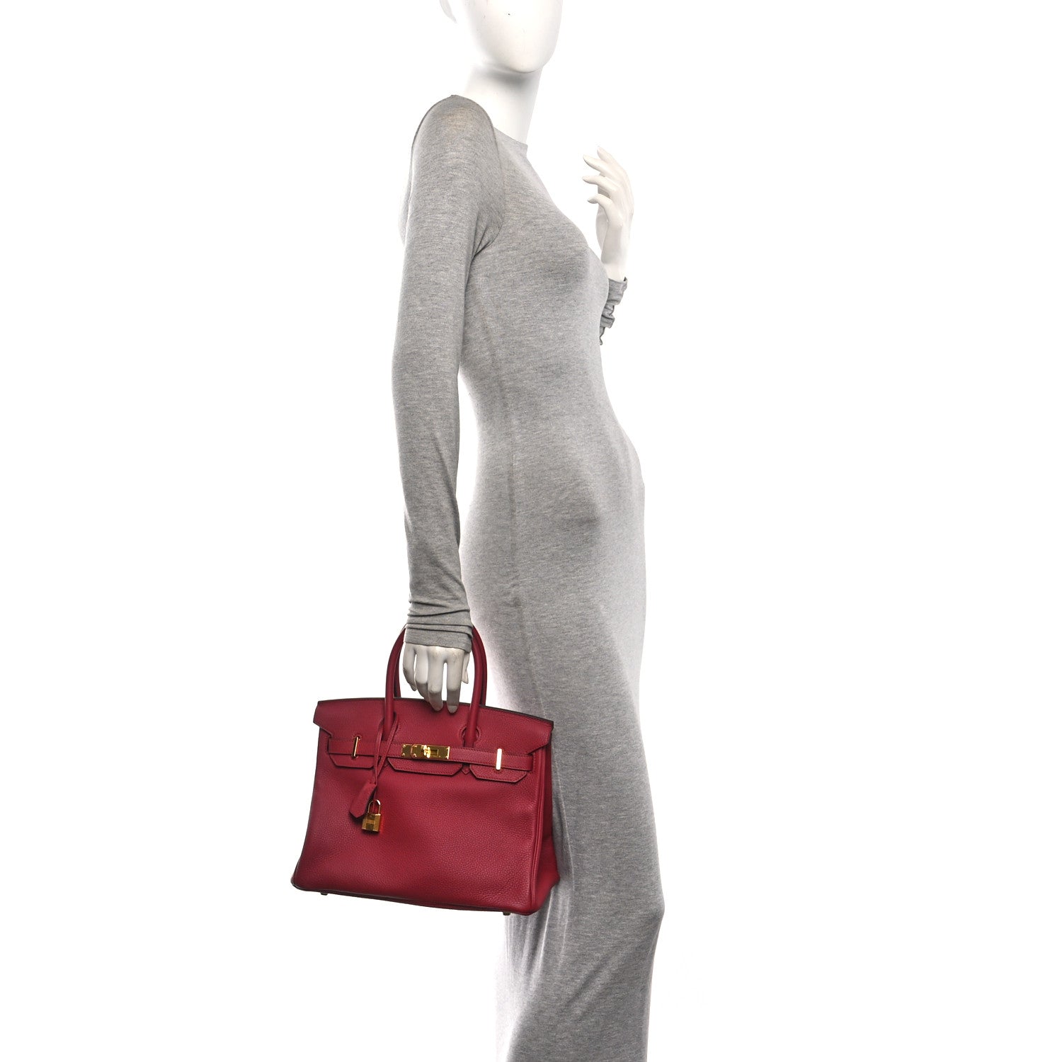 Togo BIRKIN 30 Rouge Grenat — view 2