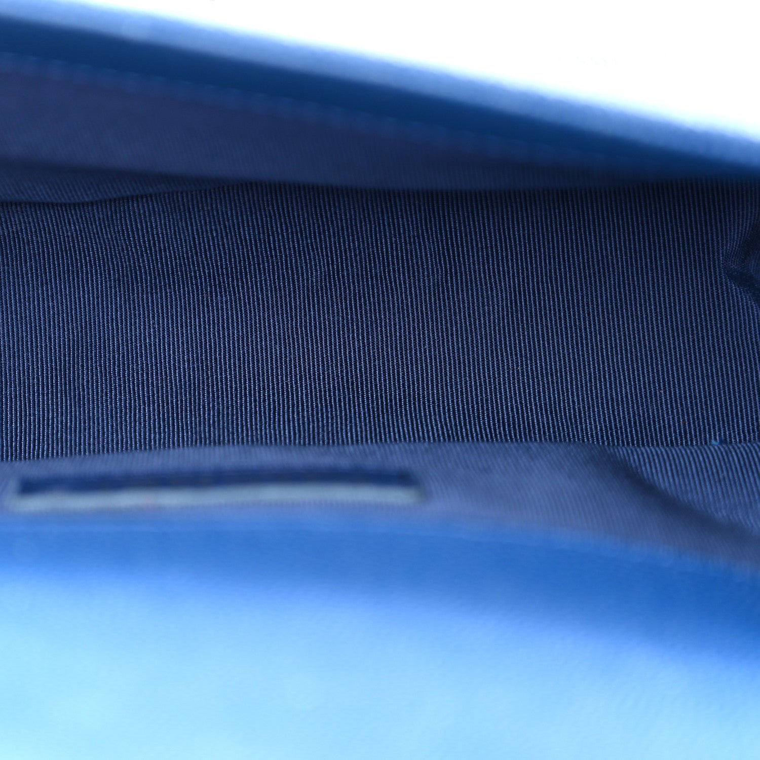 Caviar Quilted Small Boy Flap Dark Blue — view 4