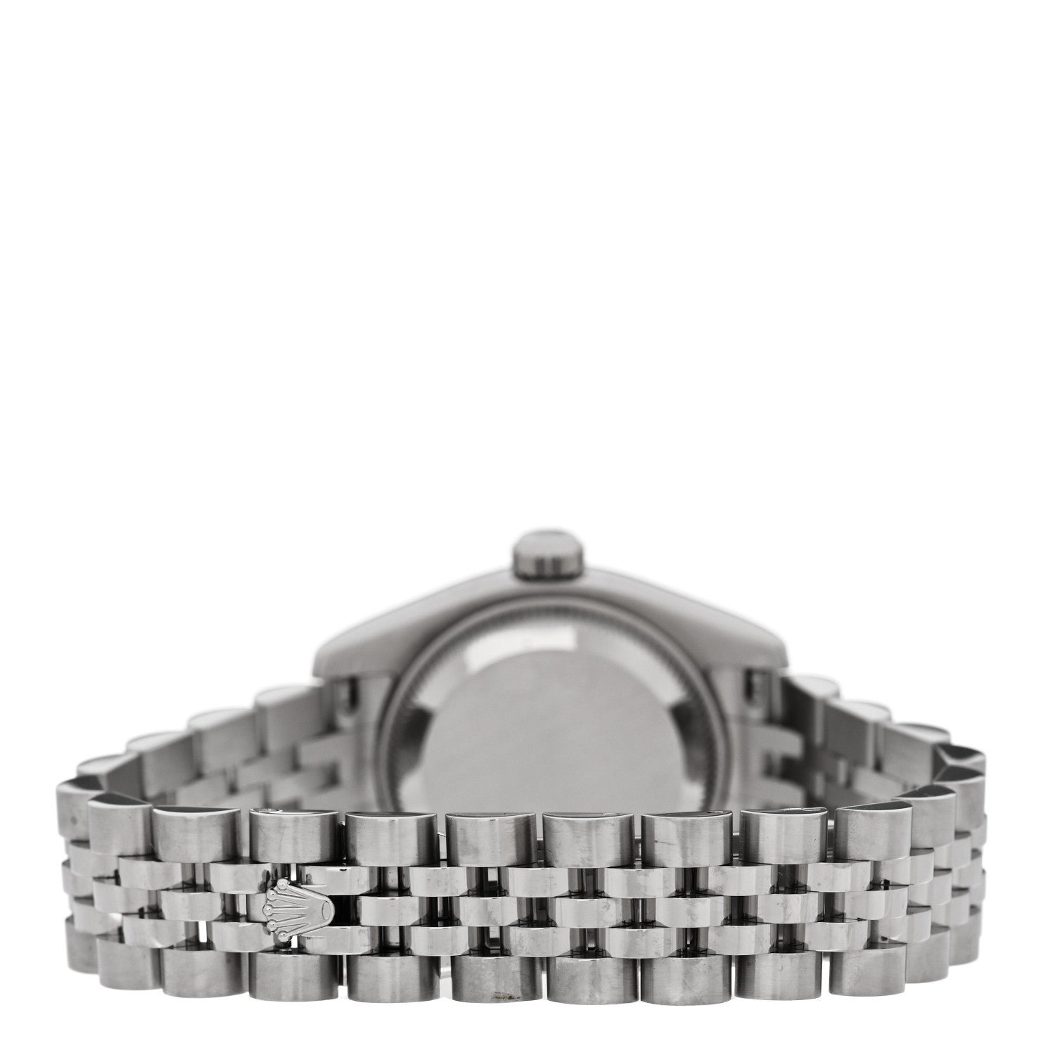 Stainless Steel 18K White Gold Diamond 26mm Oyster Perpetual Datejust Watch Black 179174 — view 3