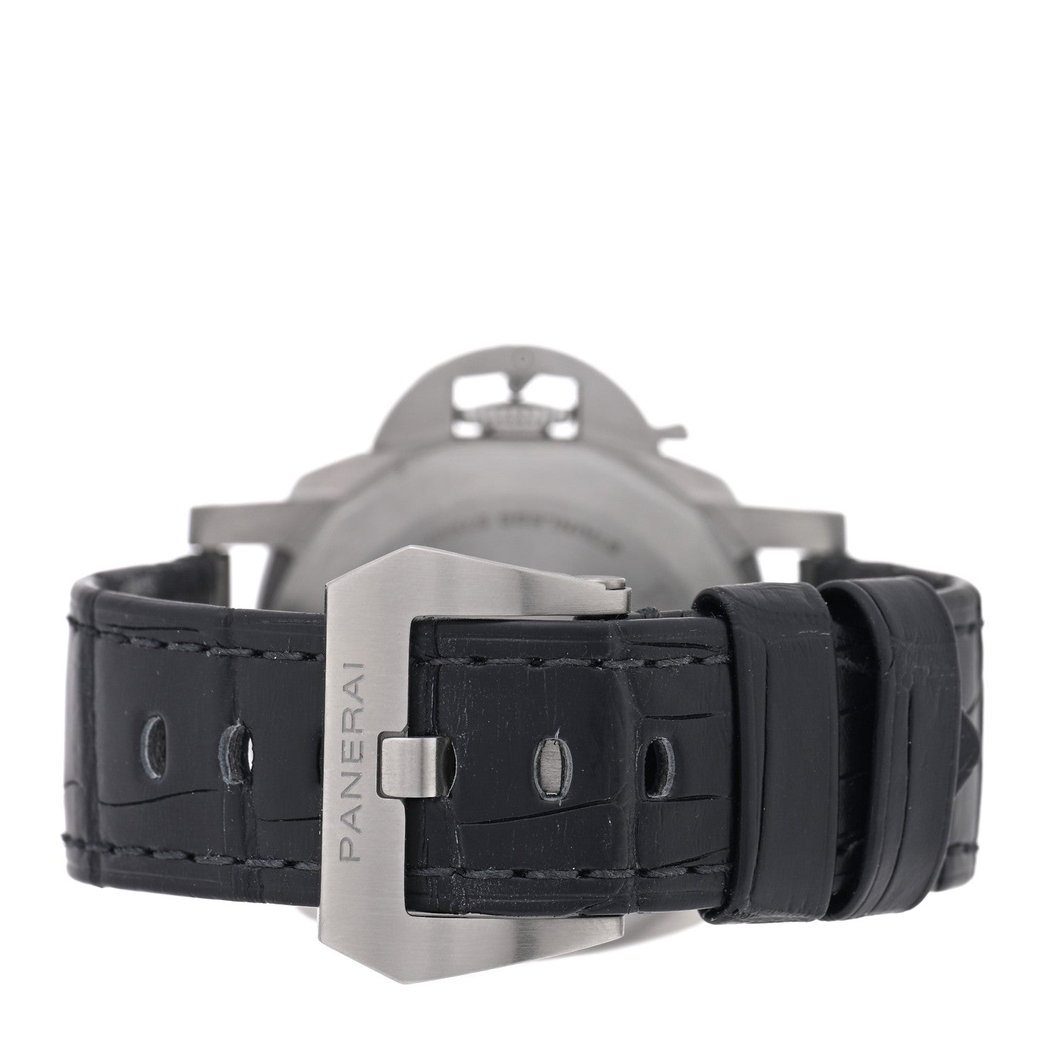 Stainless Steel Alligator 40mm Luminor Quaranta Automatic Watch White PAM01371 — view 3