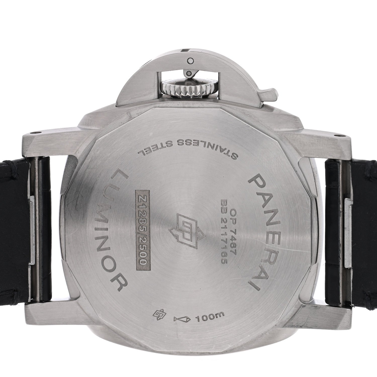 Stainless Steel Alligator 40mm Luminor Quaranta Automatic Watch White PAM01371 — view 4