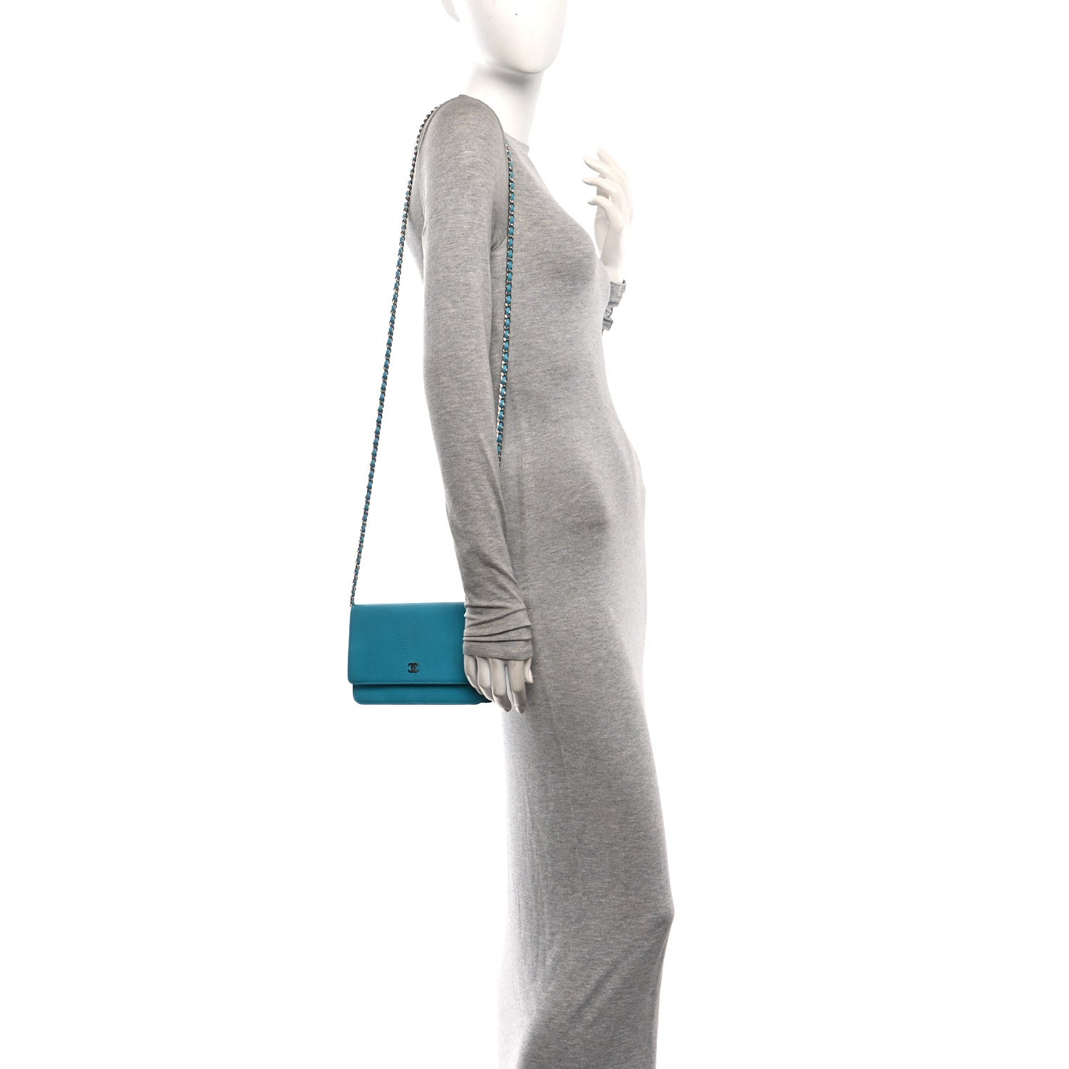 Lizard Wallet on Chain WOC Turquoise — view 2