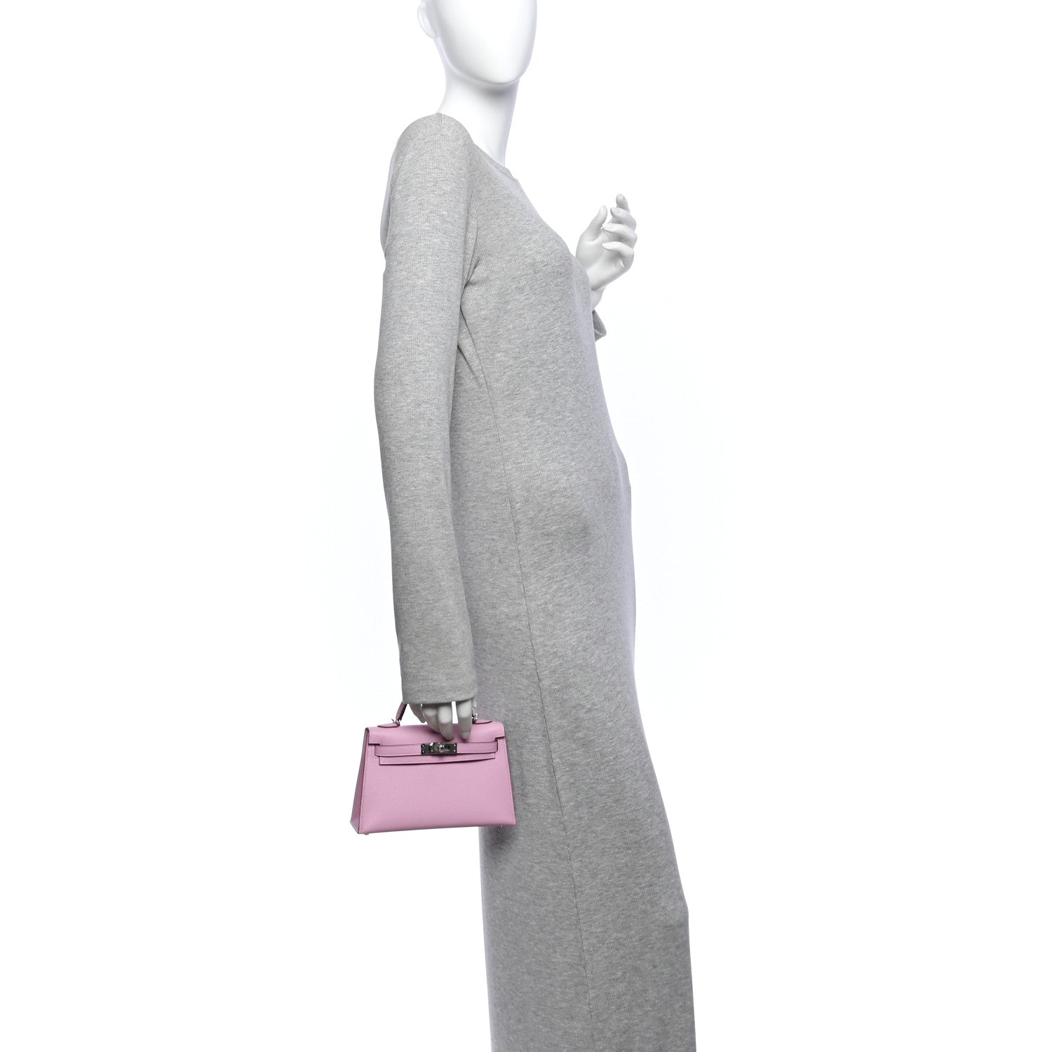 Epsom Mini Kelly Sellier 20 Mauve Sylvestre — view 3