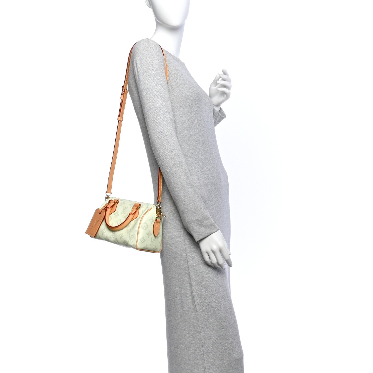 Monogram Origine Lin Speedy Bandouliere 20 Vert Asniere — view 2
