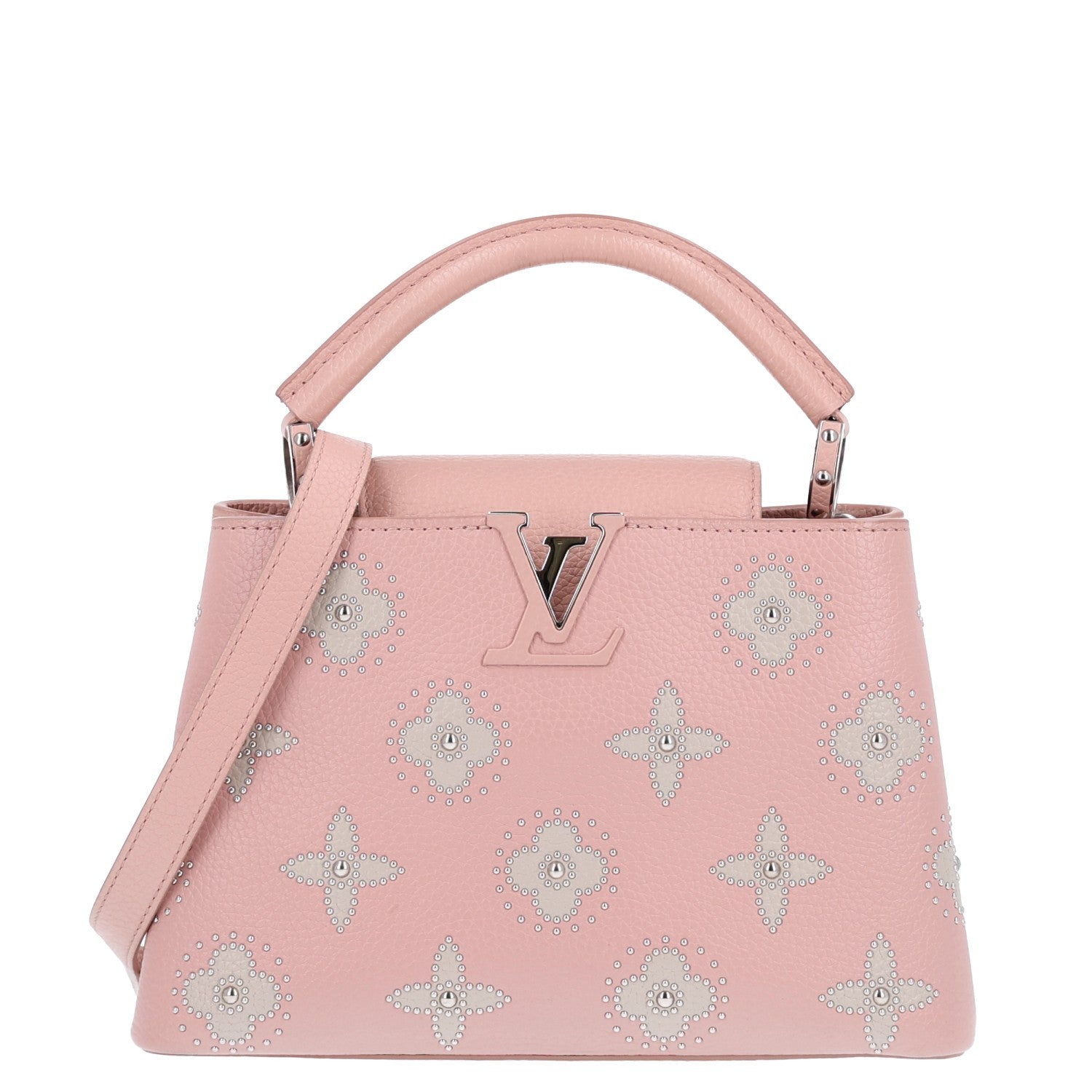 Taurillon Studded Flowers Capucines BB Magnolia