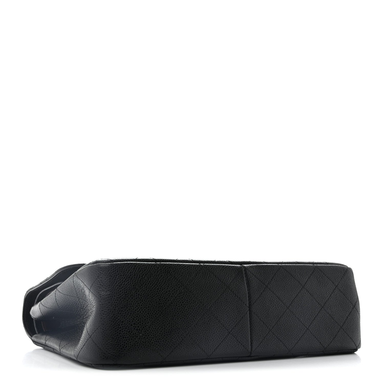 Caviar Quilted Jumbo Double Flap Black — view 3