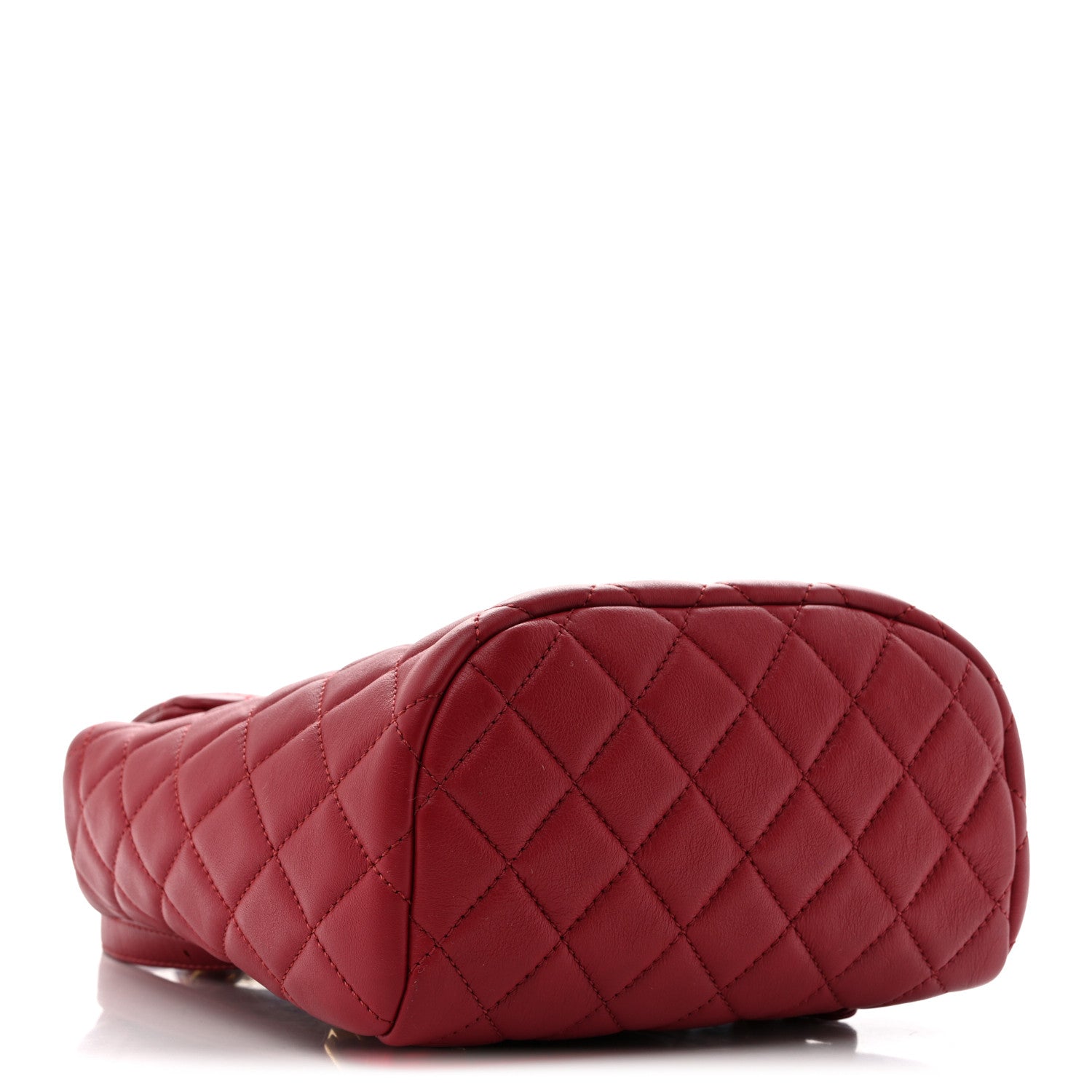 Calfskin Quilted Mini Urban Spirit Backpack Red — view 4