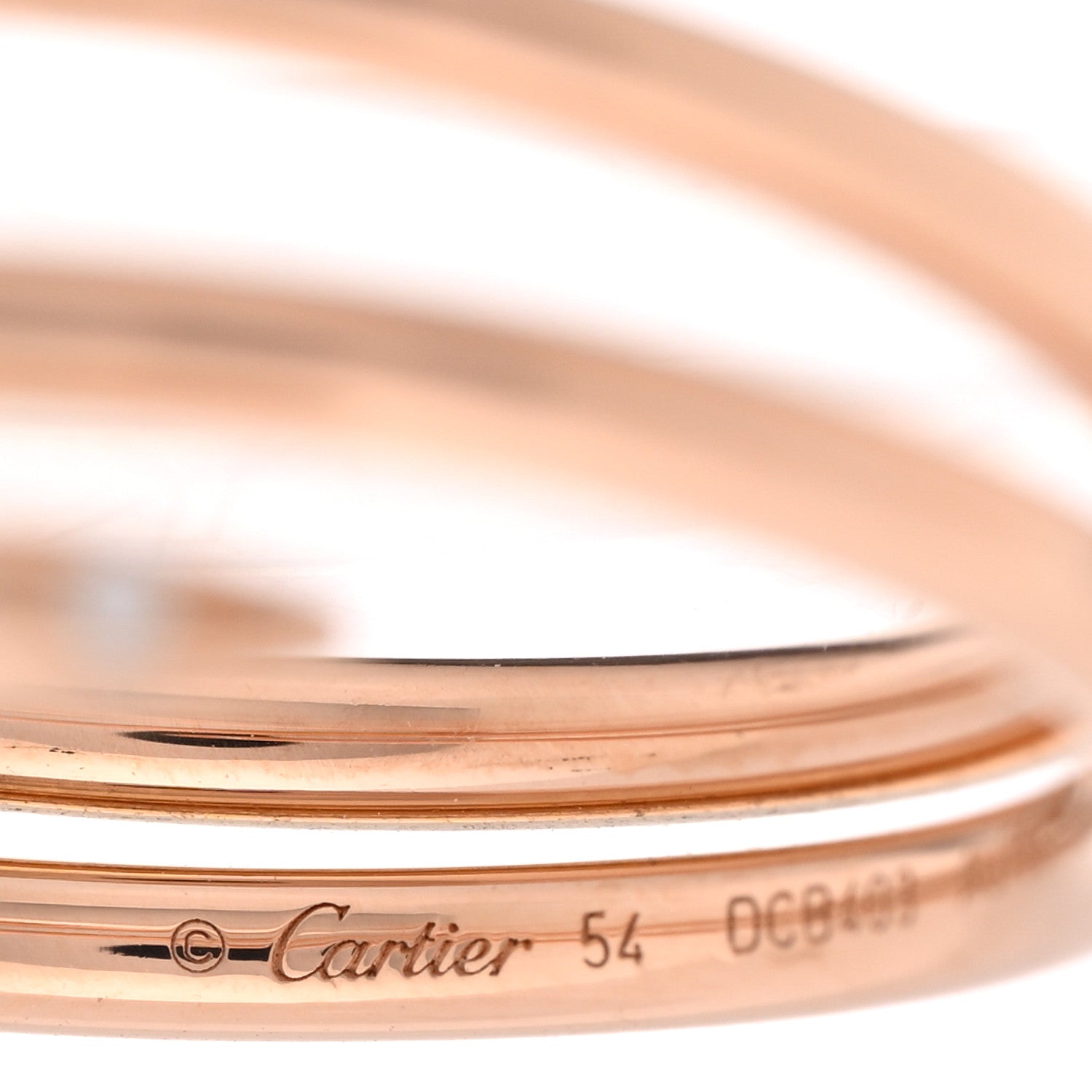 18K Pink Gold Diamond Double Juste Un Clou Ring  54 7 — view 5