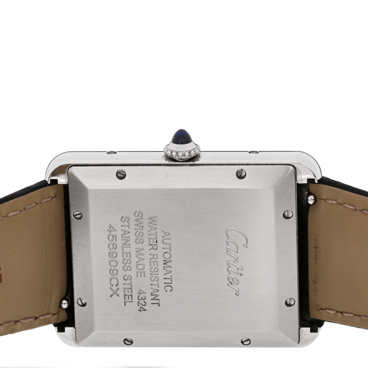 Stainless Steel Calfskin 31mm Tank Must Automatic Watch — view 4