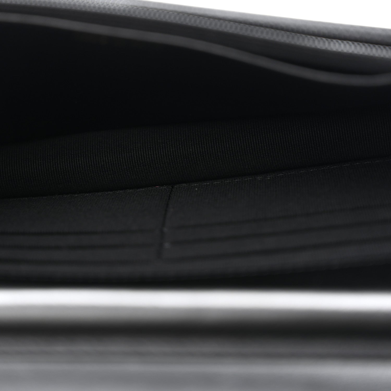 Caviar Quilted Chain Around Boy Wallet On Chain WOC Black — view 5
