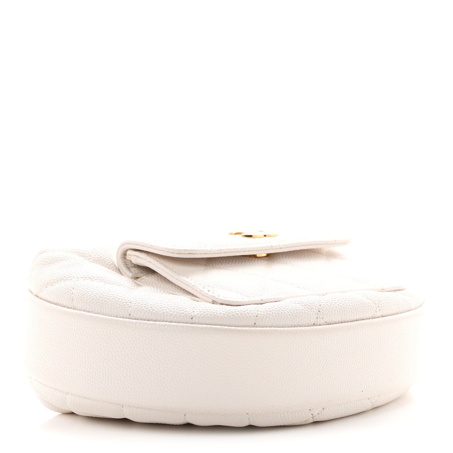 Caviar Quilted Polly Pocket Pouch Hobo White — view 4