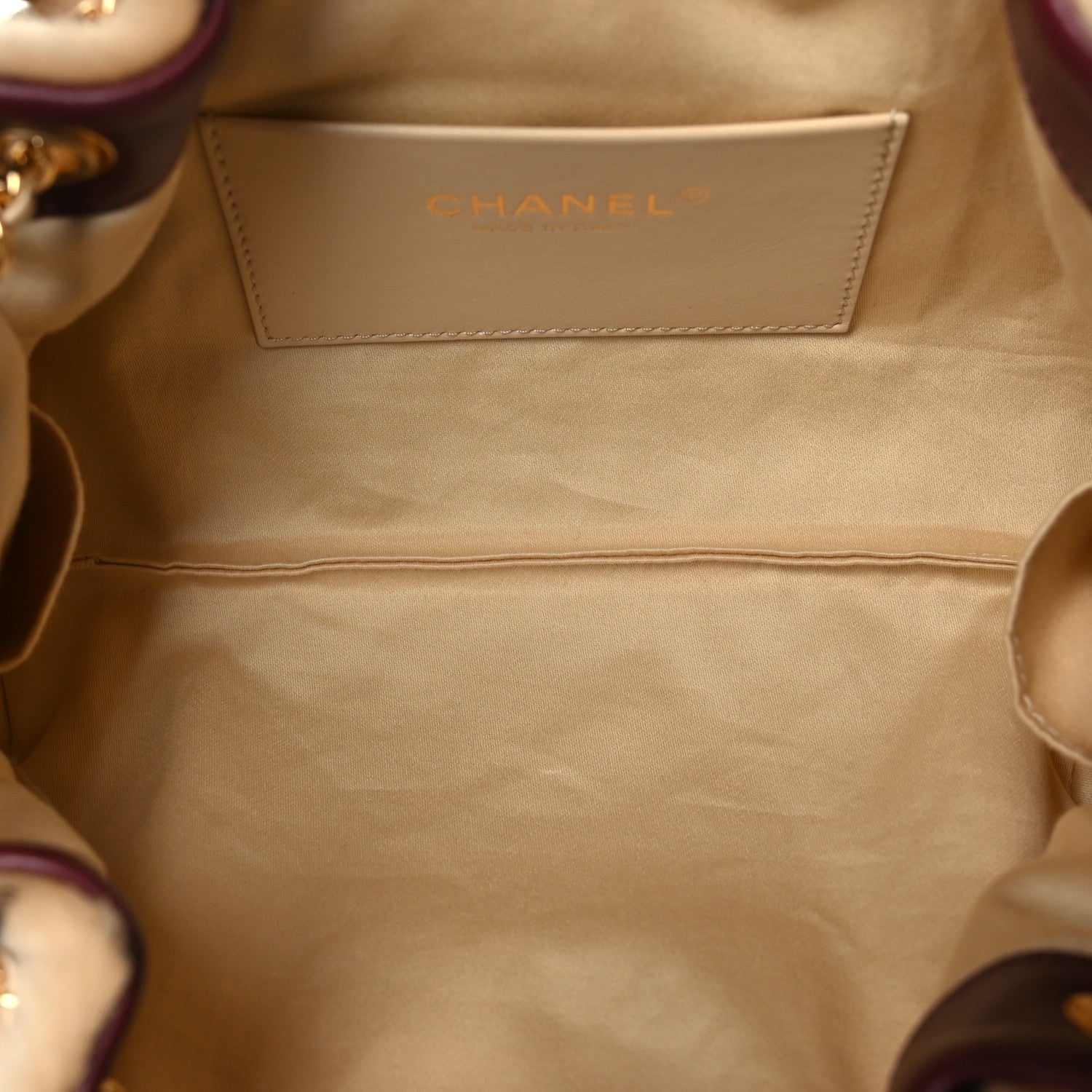 Pony Hair Mini Chanel 25 Handbag Beige Black — view 5