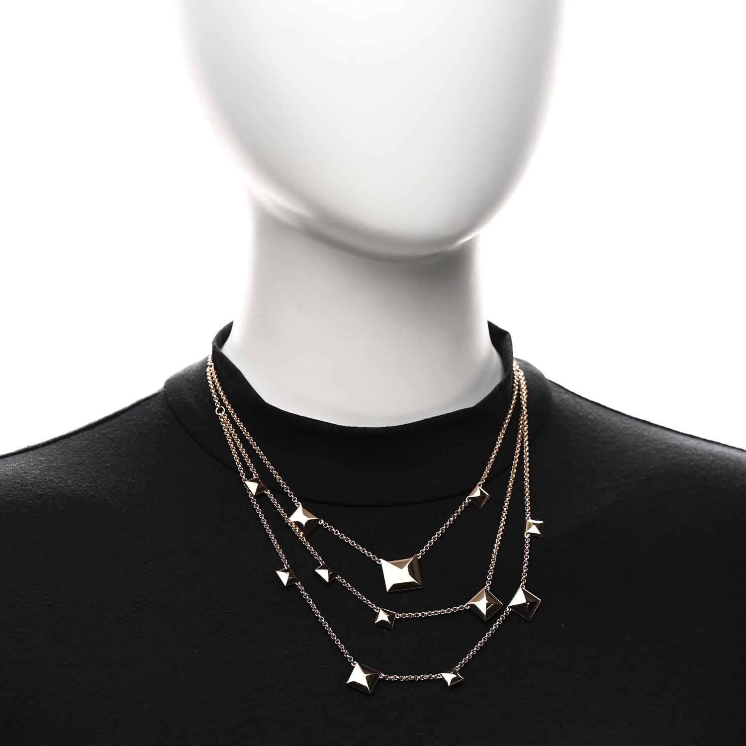 18K Rose Gold Clou d'H Necklace — view 2