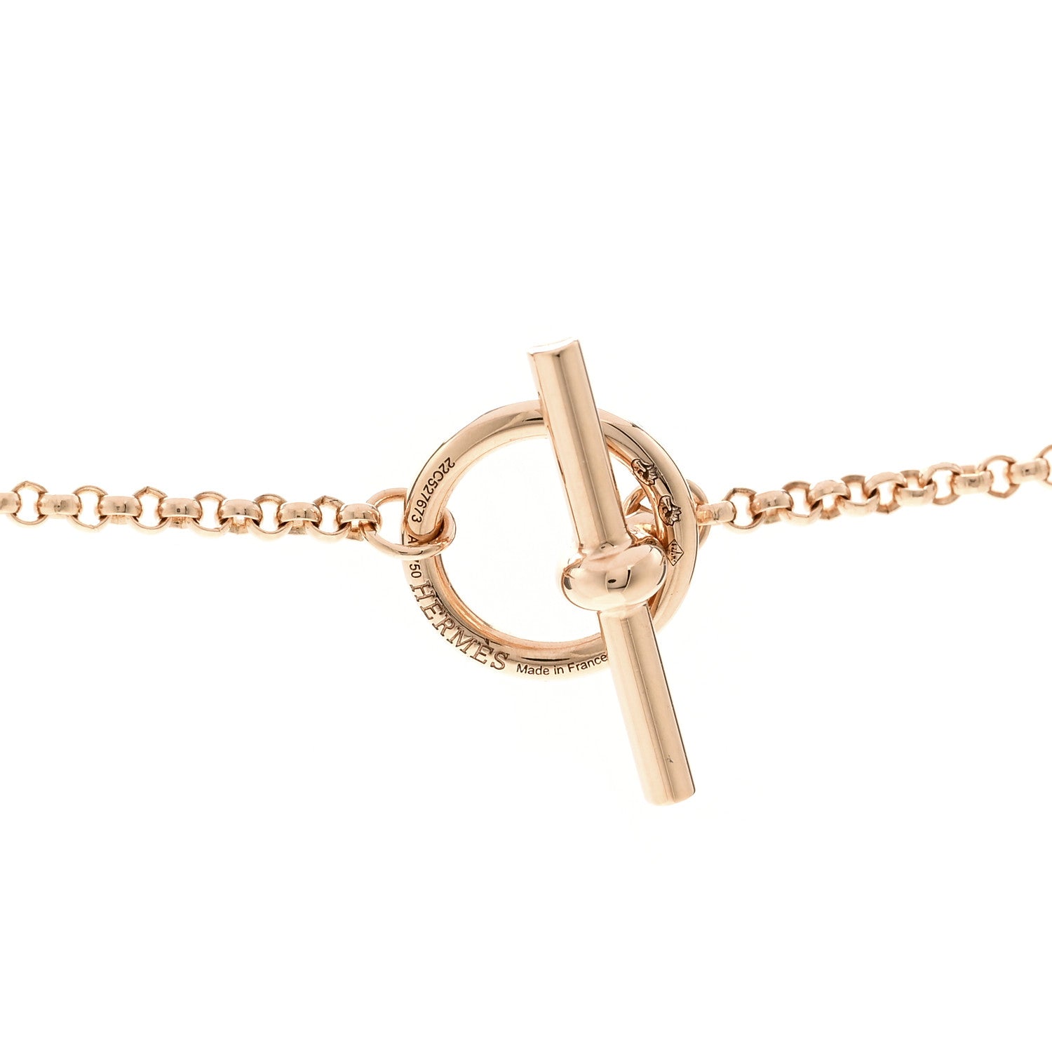 18K Rose Gold Clou d'H Necklace — view 4