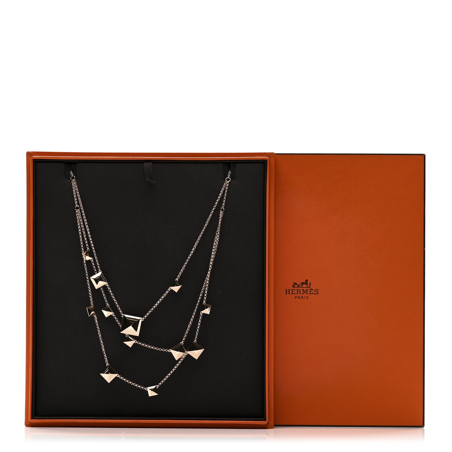 18K Rose Gold Clou d'H Necklace — view 5