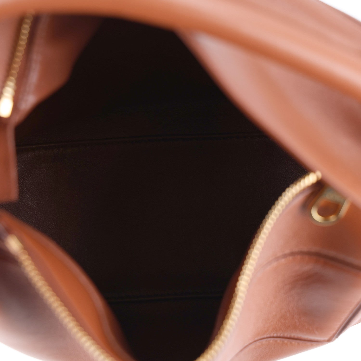 Nappa Lambskin Small Featherlight Puzzle Bag Pecan — view 5