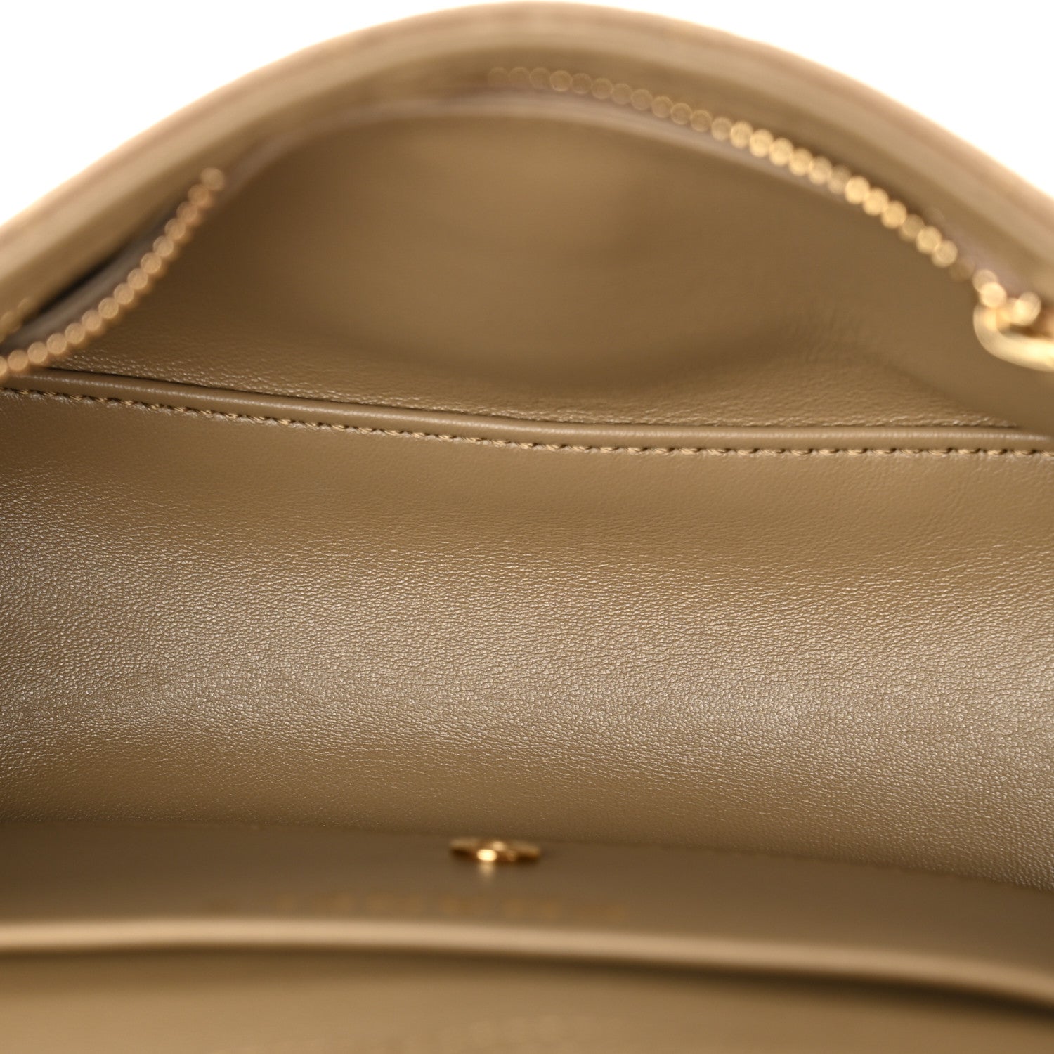 Suede Calfskin Mini Souplissimo Flap Dark Beige — view 5