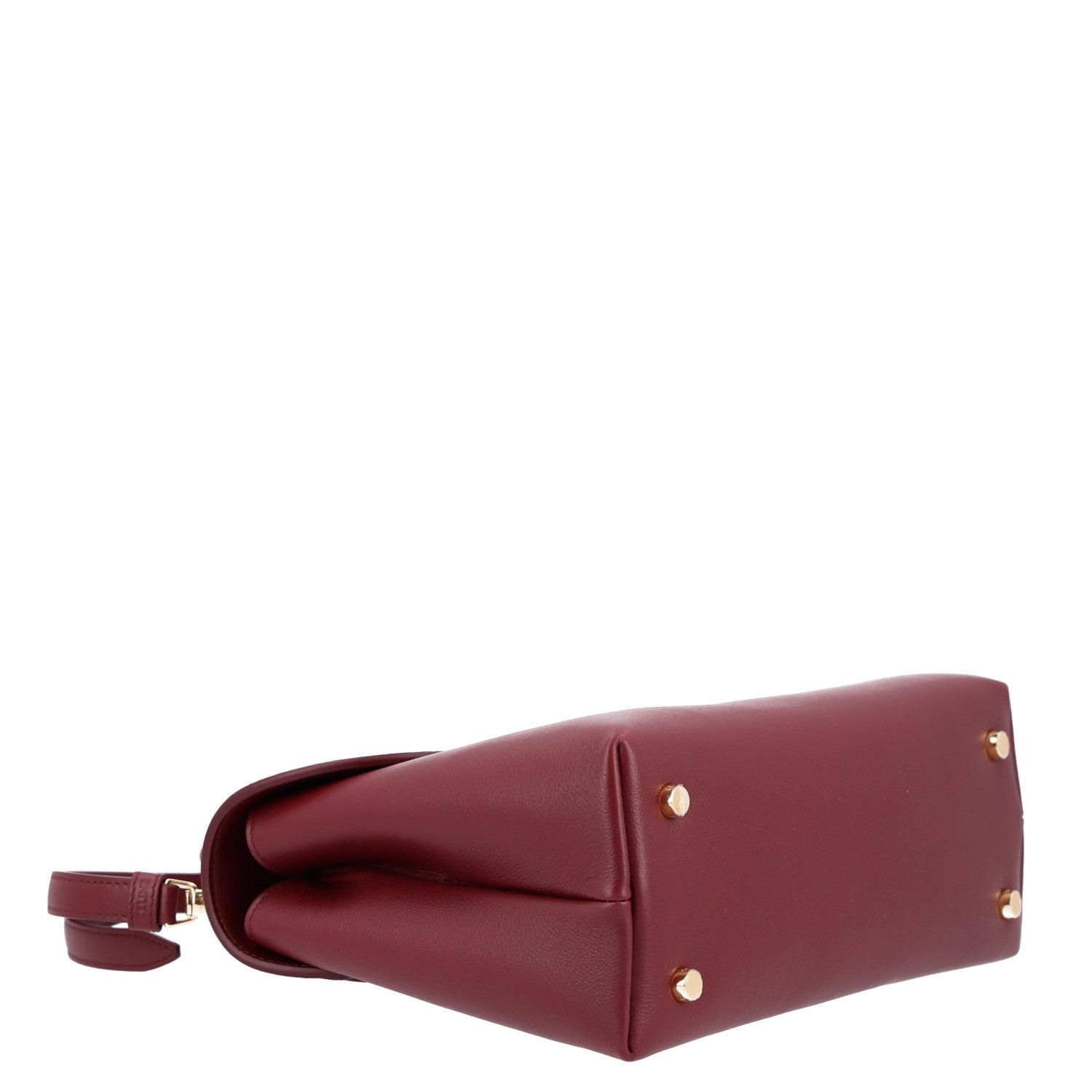 Supple Grained Calfskin Medium Nino Light Burgundy — view 4