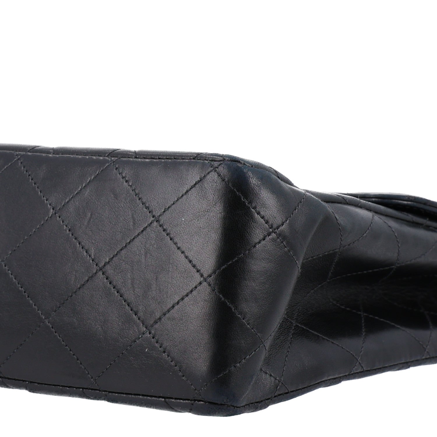 Lambskin Quilted Jumbo Single Flap Black — view 4