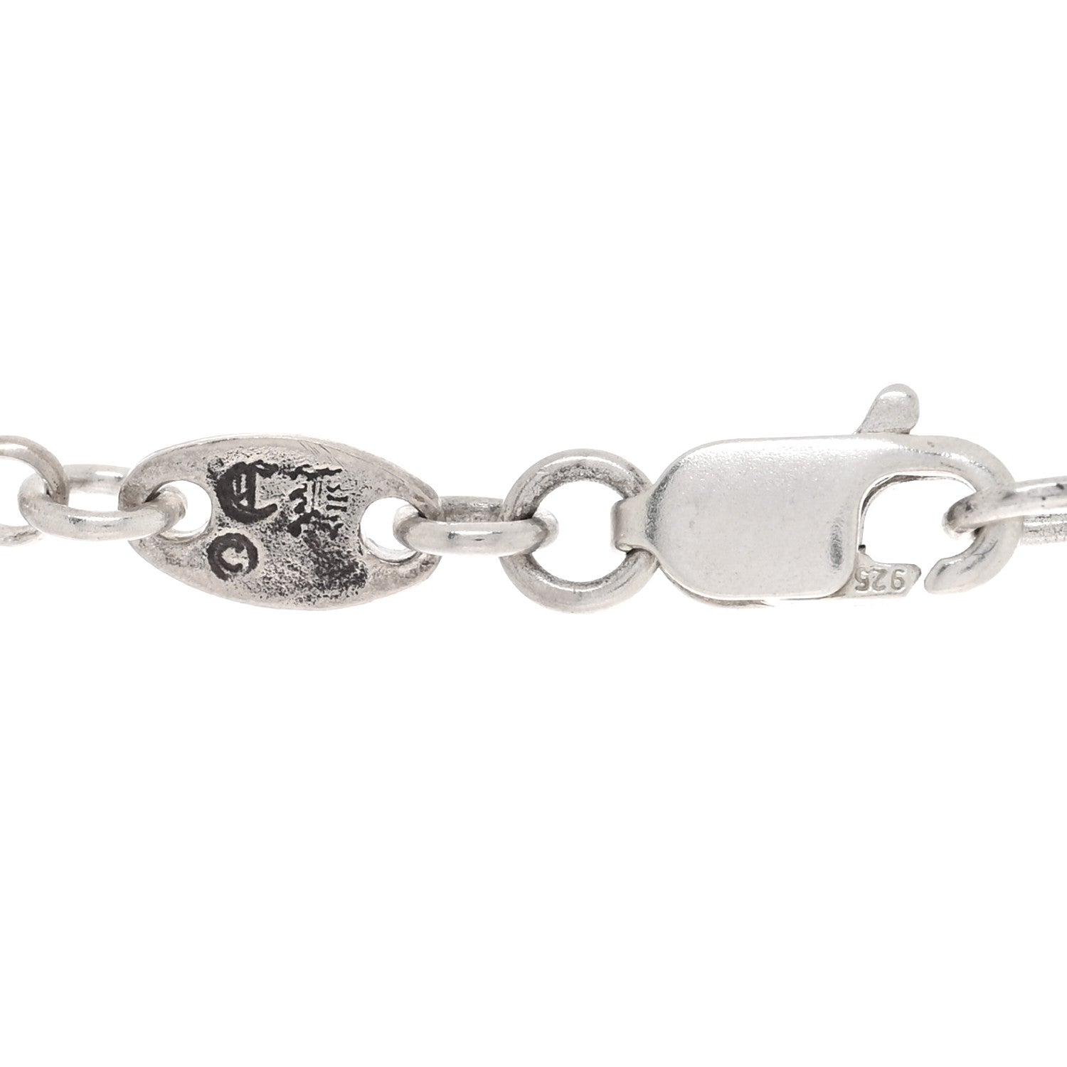 Sterling Silver Safety Pin Pendant Necklace — view 4