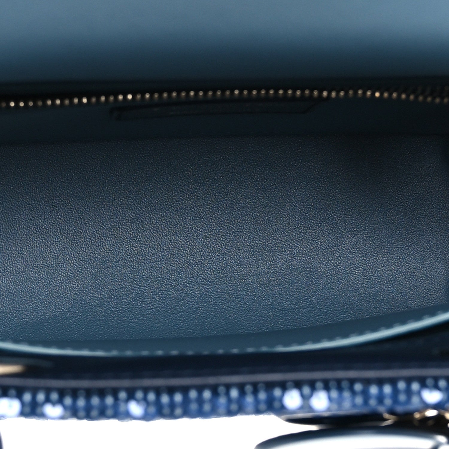 Calfskin Sequin Gradient Stitched Small Lady Dior Blue — view 5