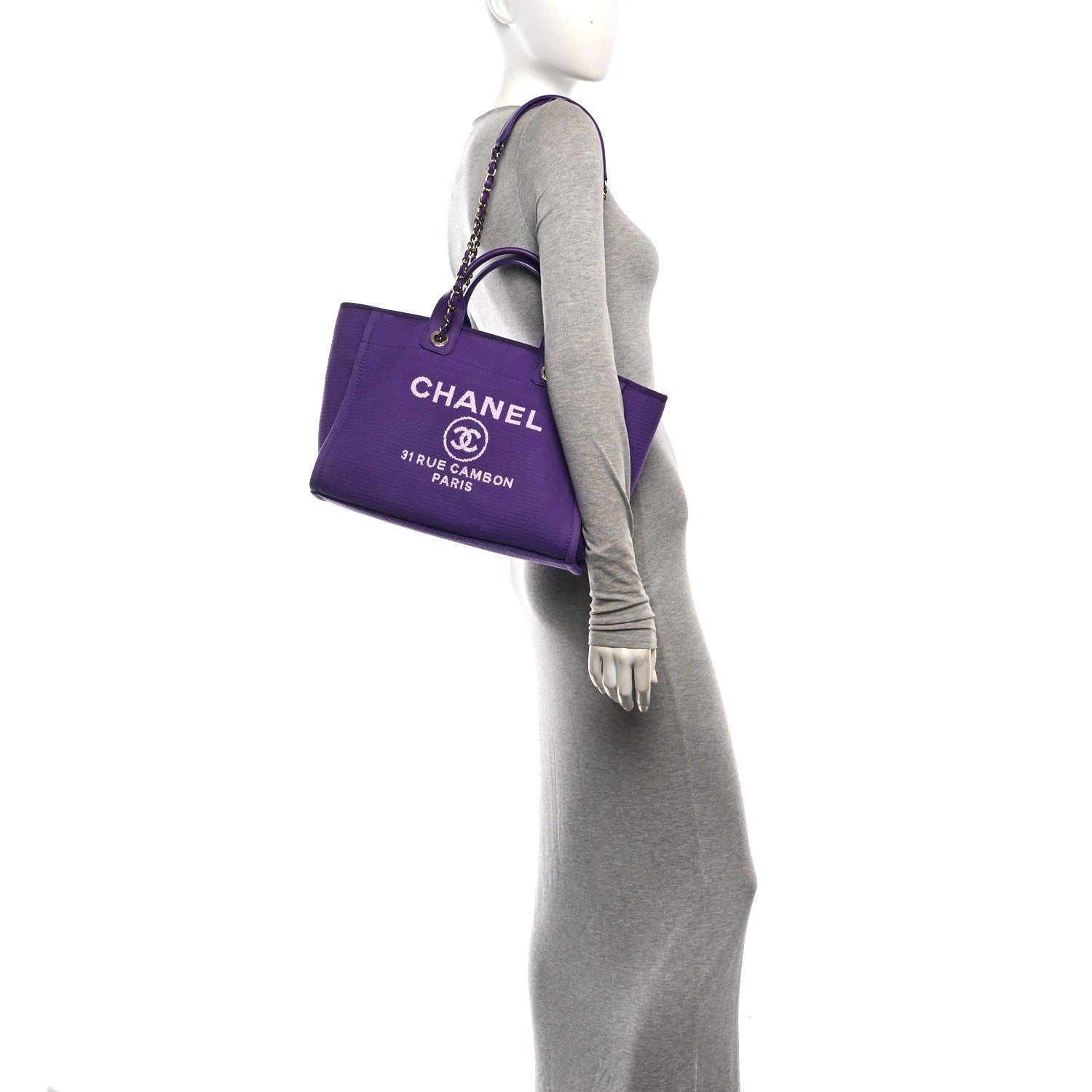 Mixed Fibers Small Deauville Tote Purple — view 2