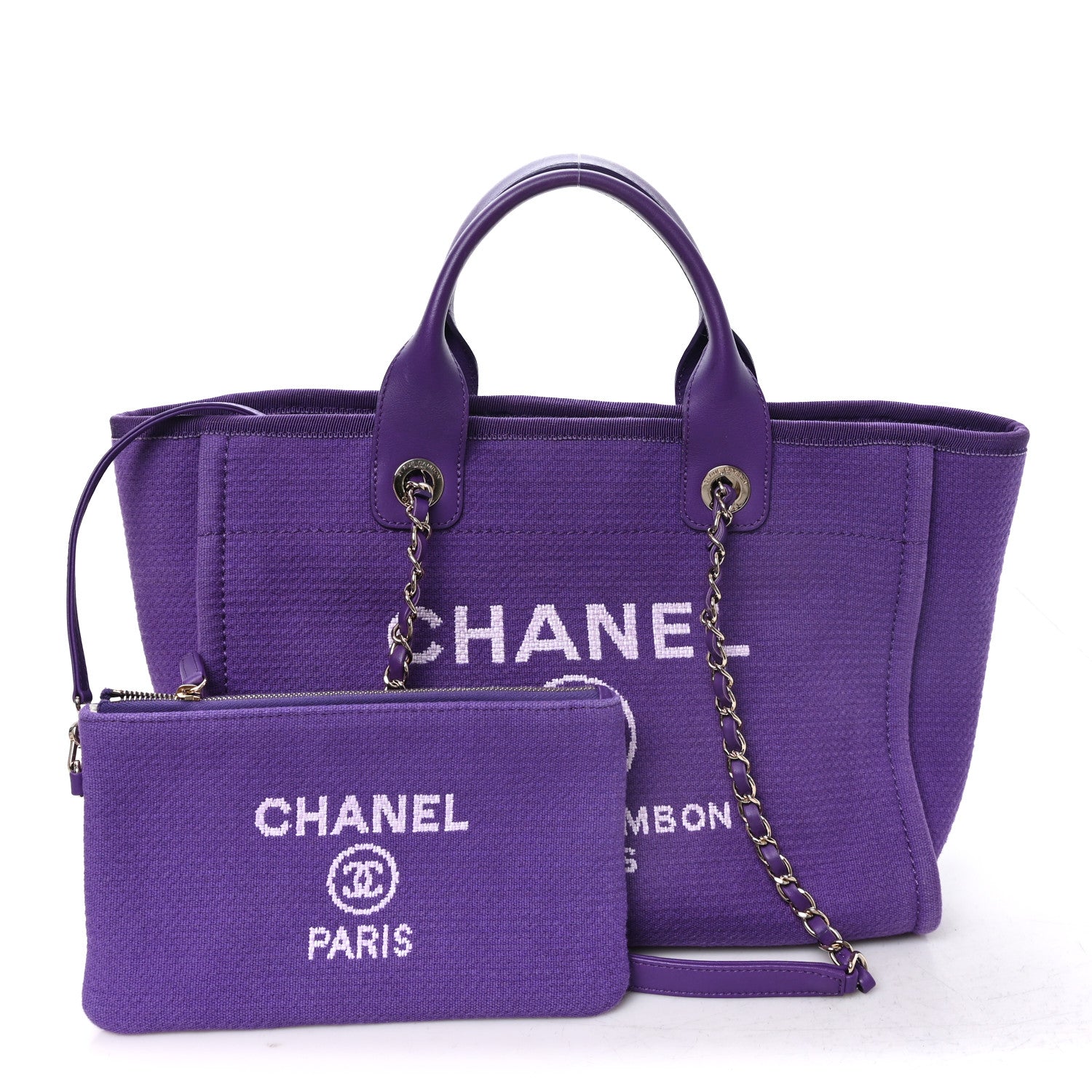 Mixed Fibers Small Deauville Tote Purple — view 3
