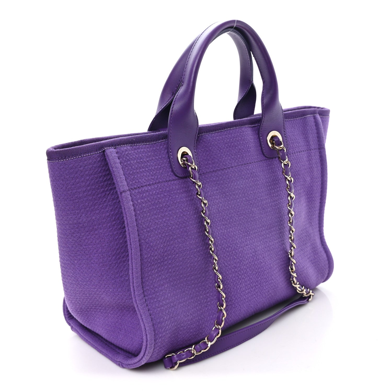 Mixed Fibers Small Deauville Tote Purple — view 4