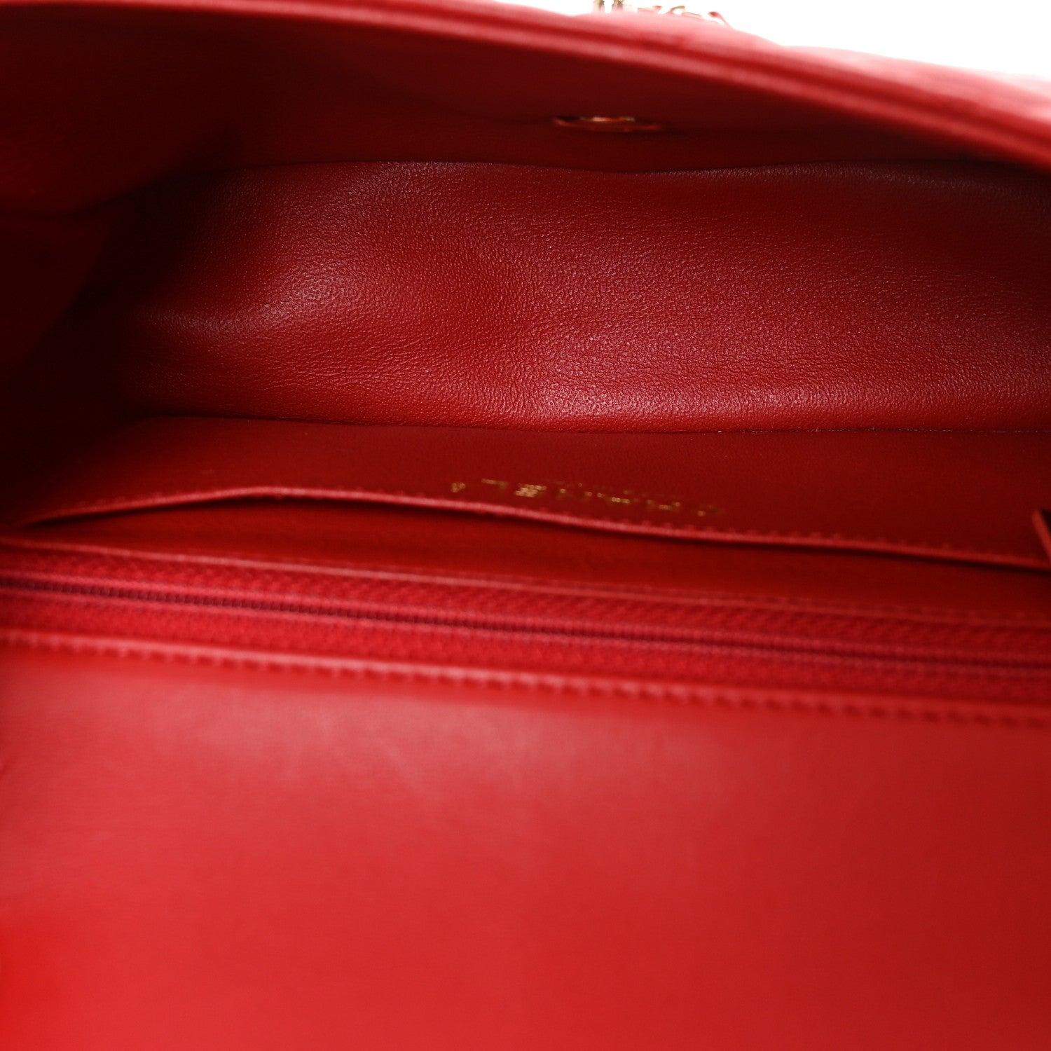 Lambskin Quilted Mini Rectangular Flap Red — view 5