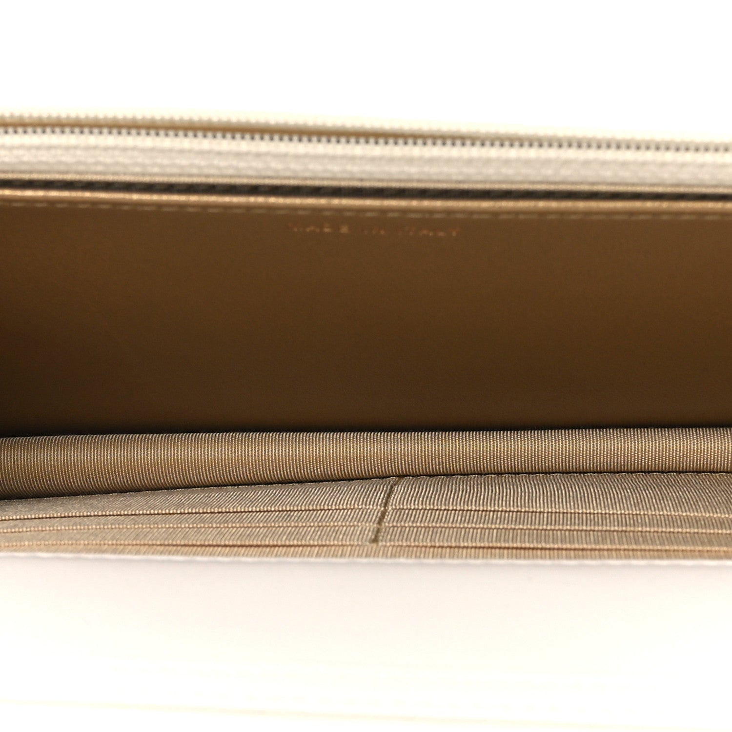 Lambskin Quilted CC Pearl Crush Wallet on Chain WOC White — view 5