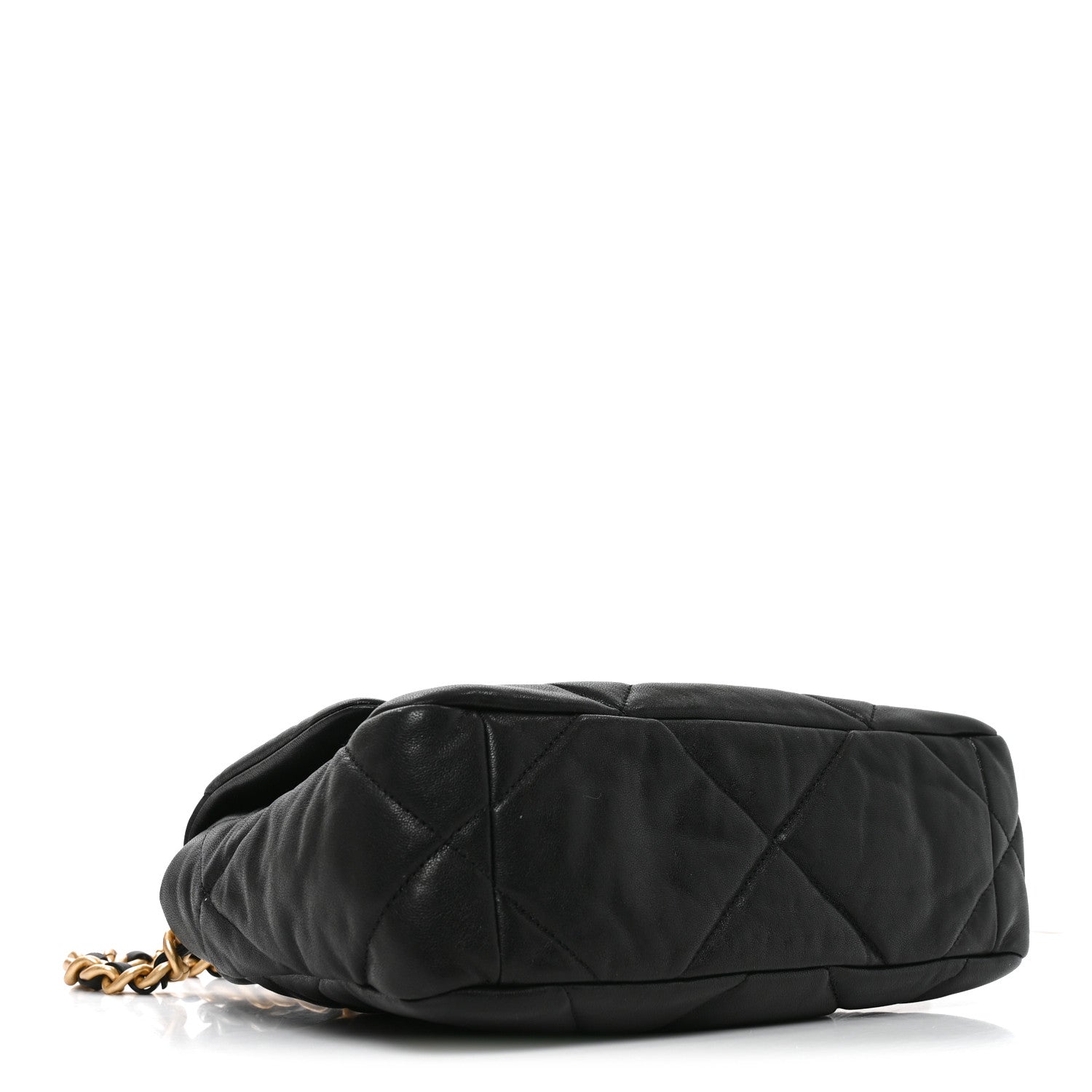 Goatskin Quilted Medium Chanel 19 Flap Black — view 4