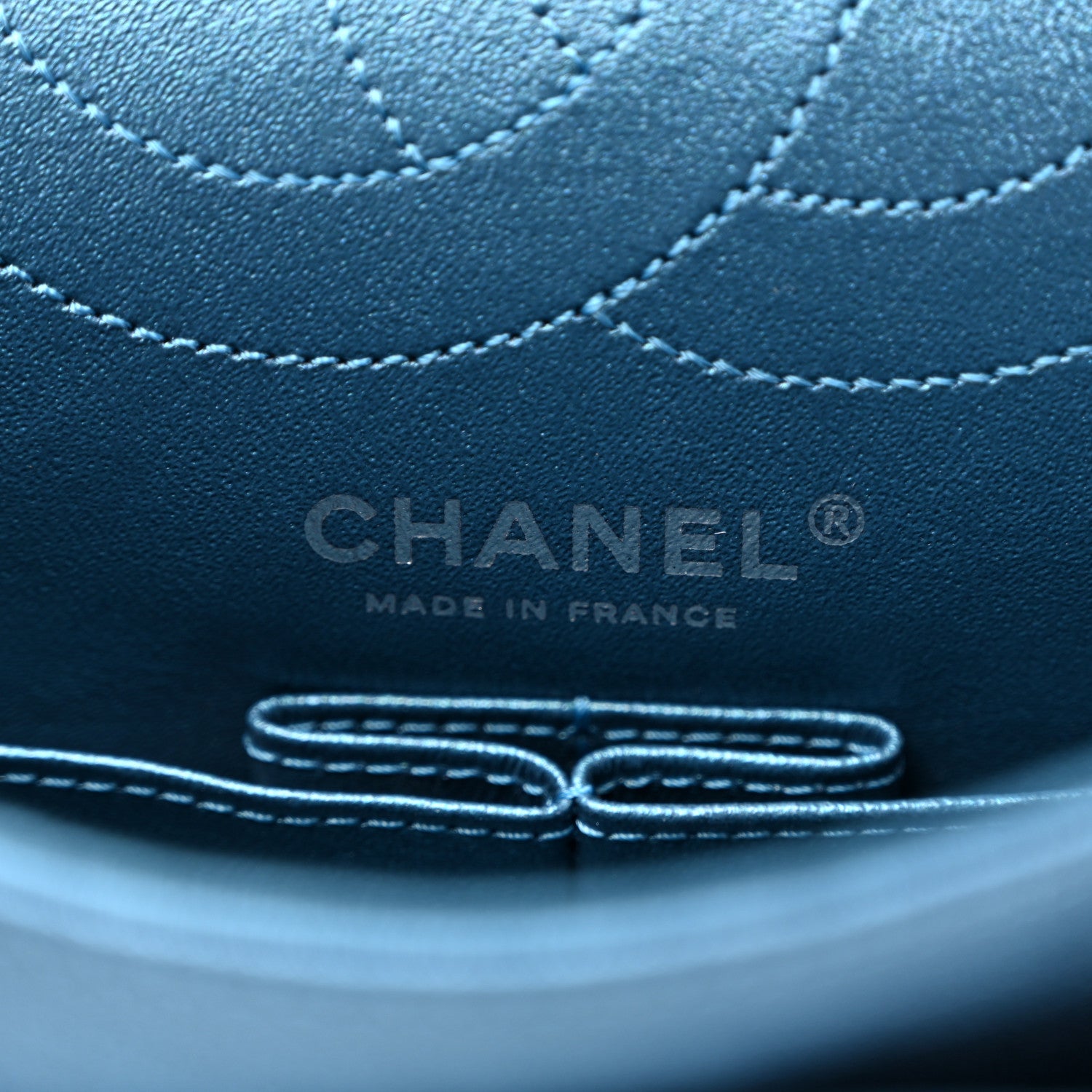 Metallic Sheepskin Quilted 2.55 Reissue 225 Flap  Blue — view 5