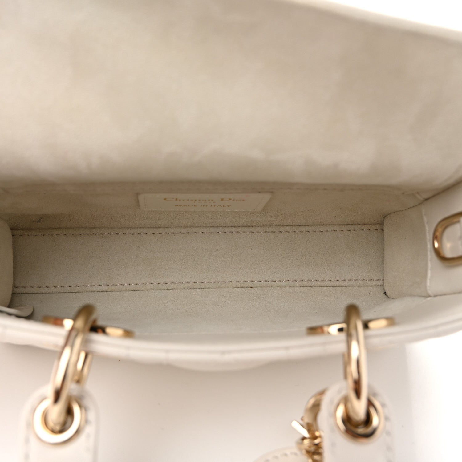 Lambskin Cannage Micro Lady D-Joy Latte — view 4