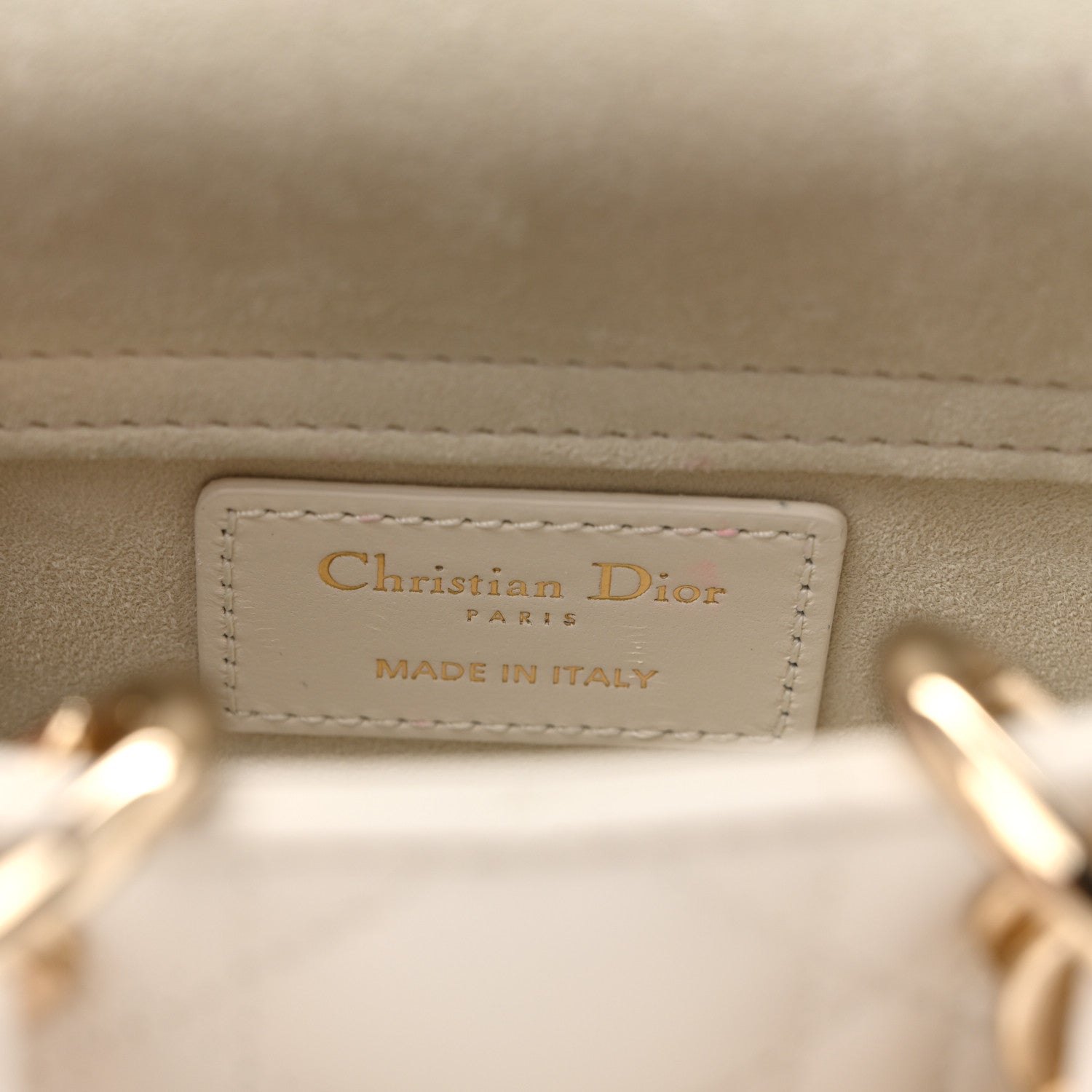 Lambskin Cannage Micro Lady D-Joy Latte — view 5