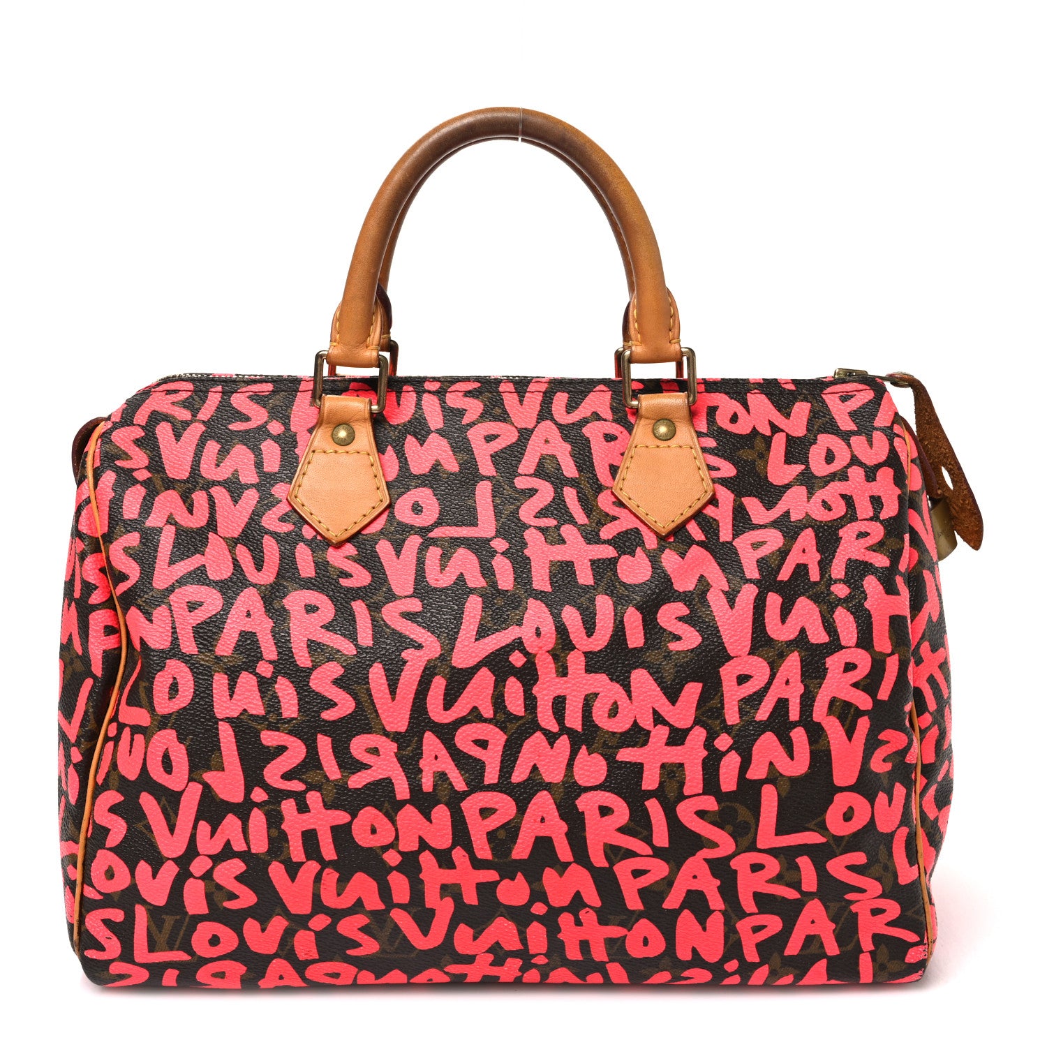 Monogram Graffiti Speedy 30 Fuchsia