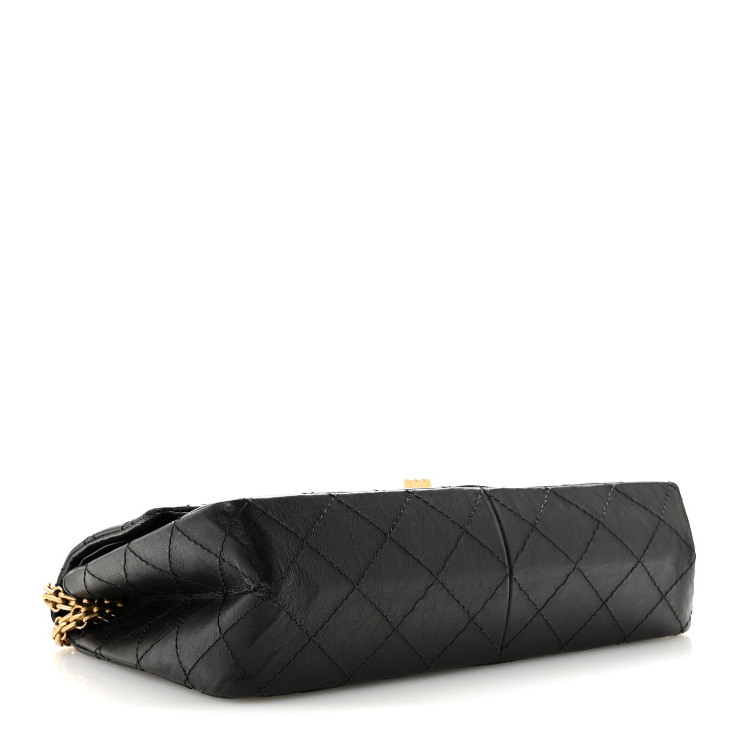 Aged Calfskin Quilted 2.55 Reissue 226 Flap Black — view 4