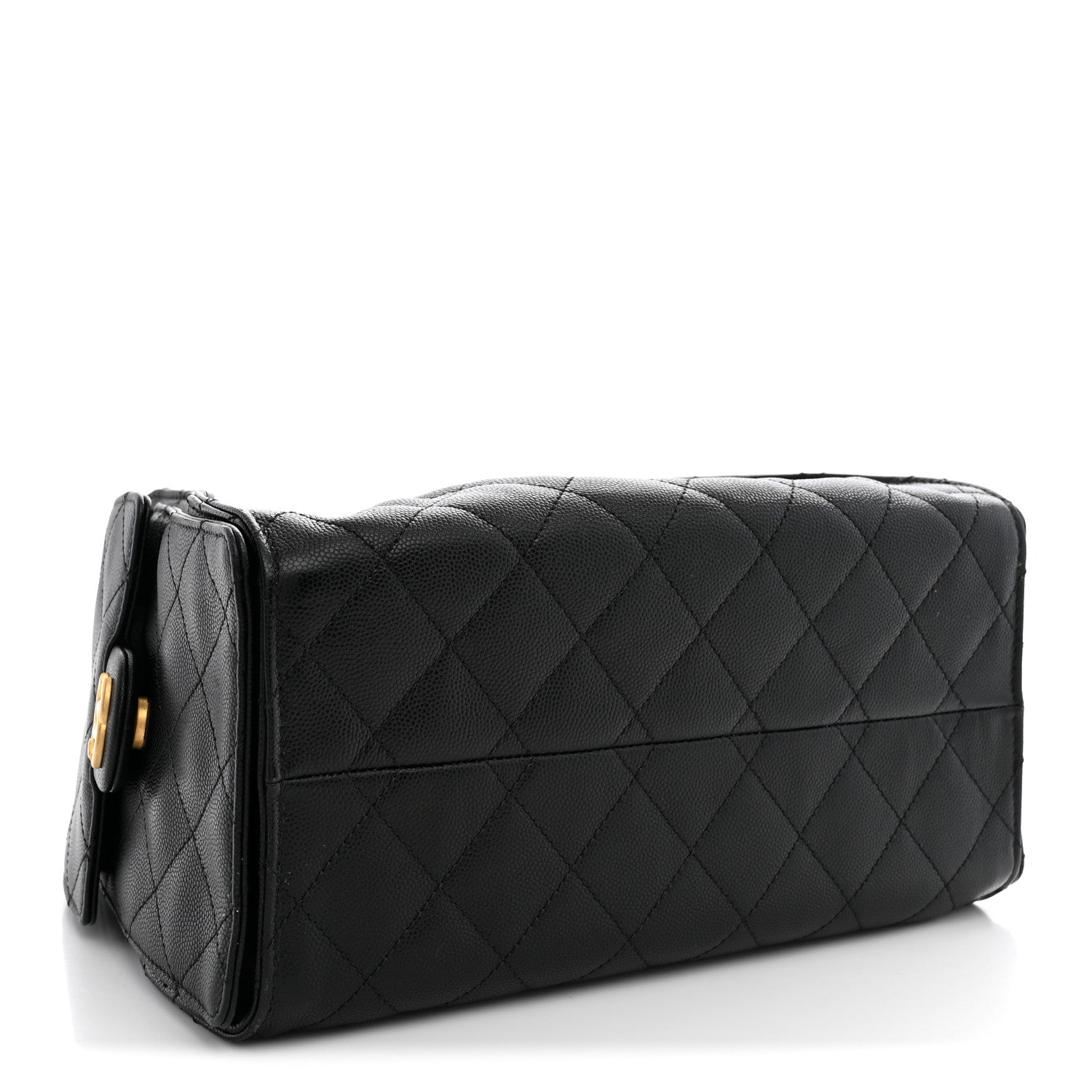 Caviar Quilted Small Chanel 25 Handbag Black — view 4