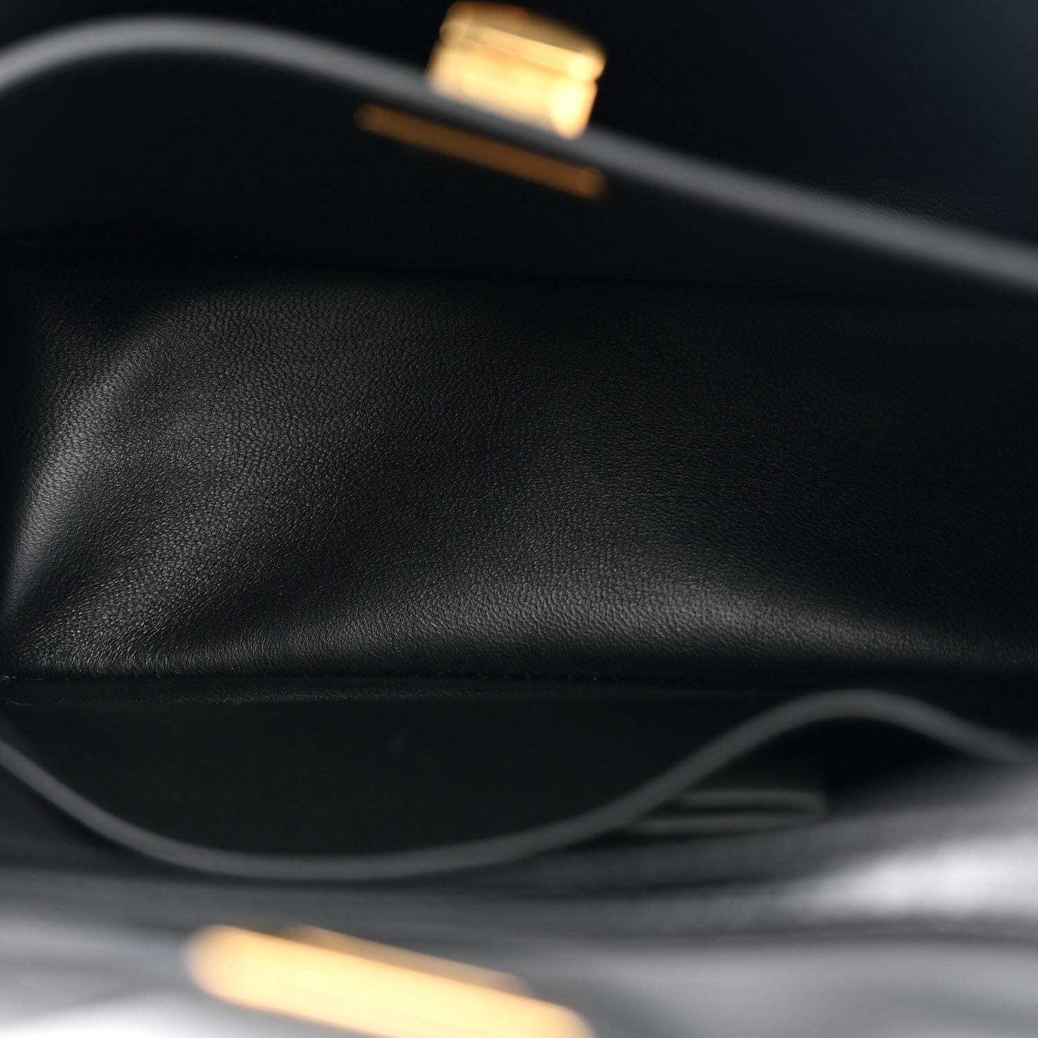 Shiny Calfskin Crocodile Embossed Mini Rodeo Top Handle Handbag Black — view 5