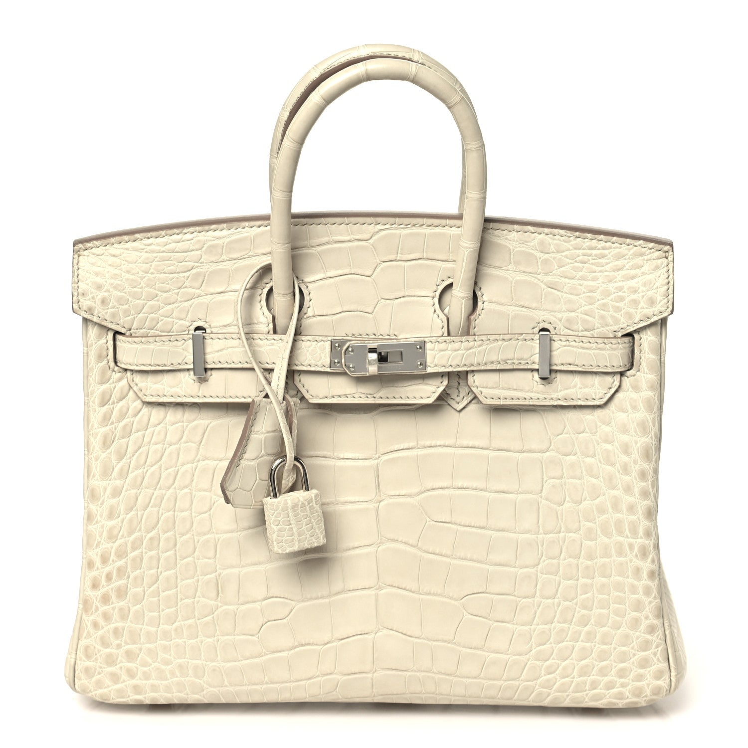 Matte Alligator Birkin 25 Beton — view 2