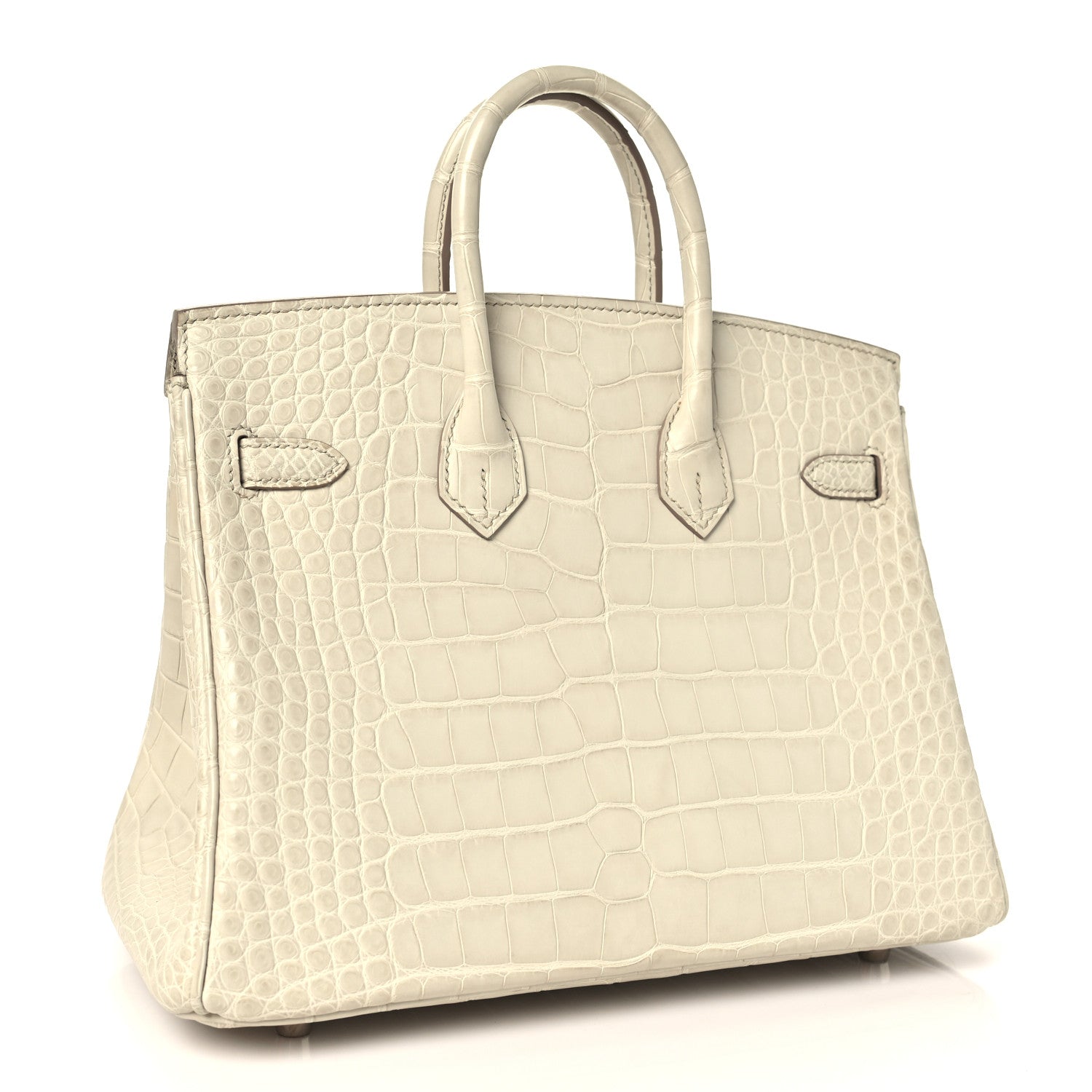 Matte Alligator Birkin 25 Beton — view 4